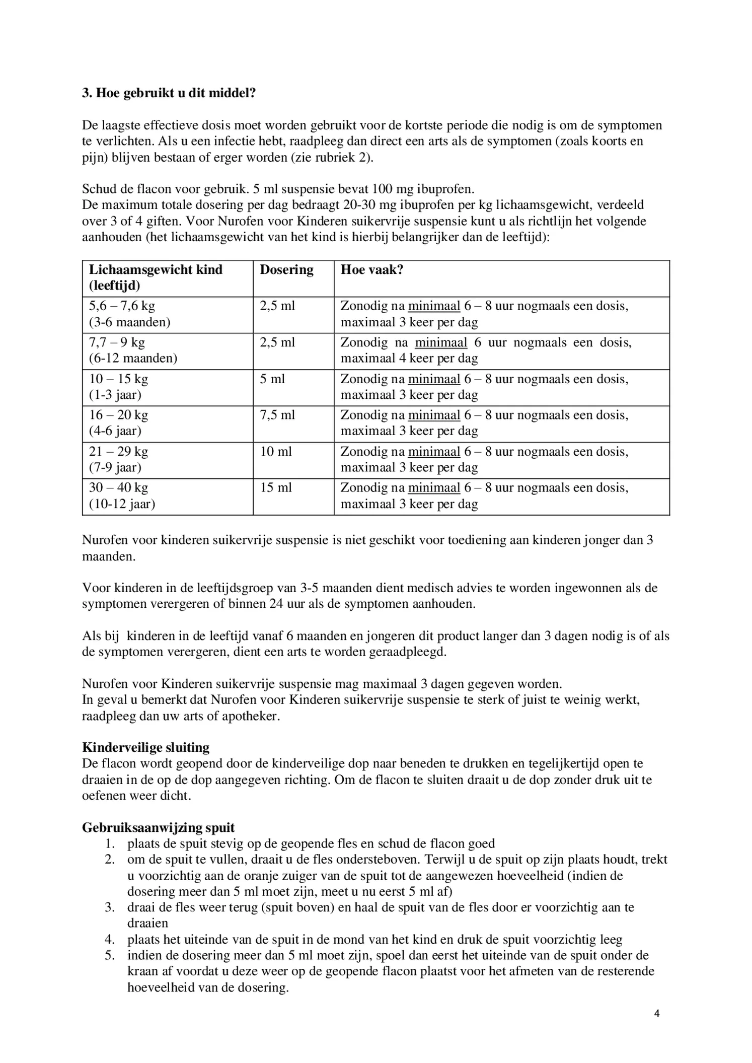 Kinderen Suspensie Suikervrij Vanaf 3 Maanden afbeelding van document #4, bijsluiter