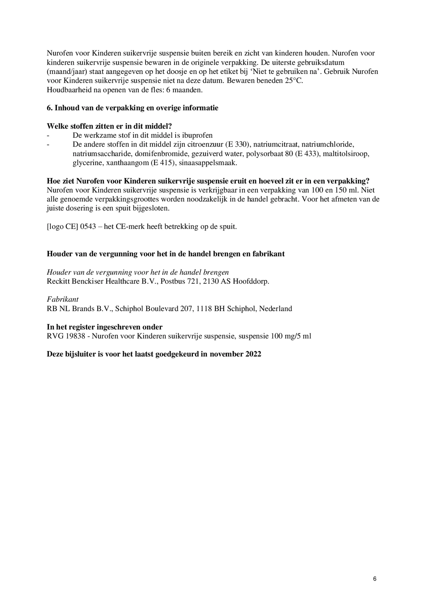 Kinderen Suspensie Suikervrij Vanaf 3 Maanden afbeelding van document #6, bijsluiter