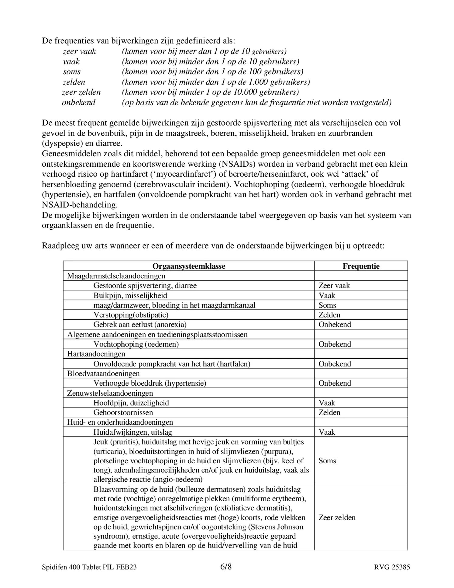 400 Tablet afbeelding van document #6, bijsluiter