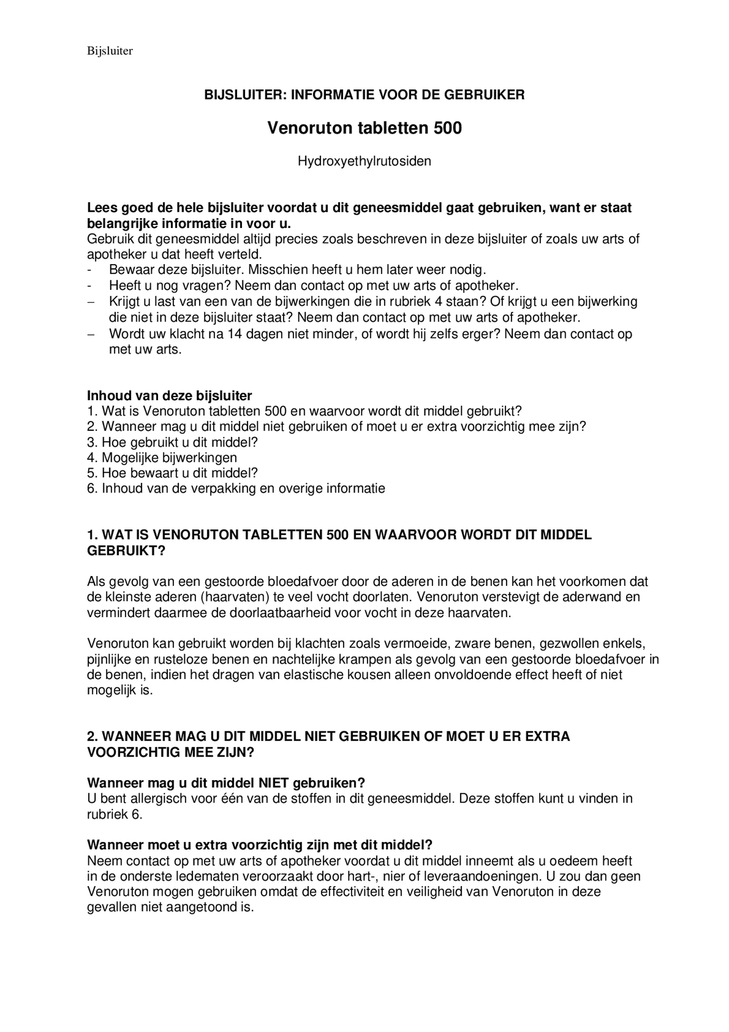 Tabletten 500mg afbeelding van document #1, bijsluiter