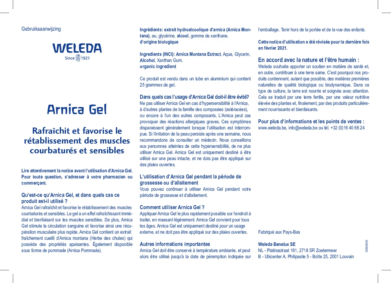 Arnica Gel afbeelding van document #4, gebruiksaanwijzing