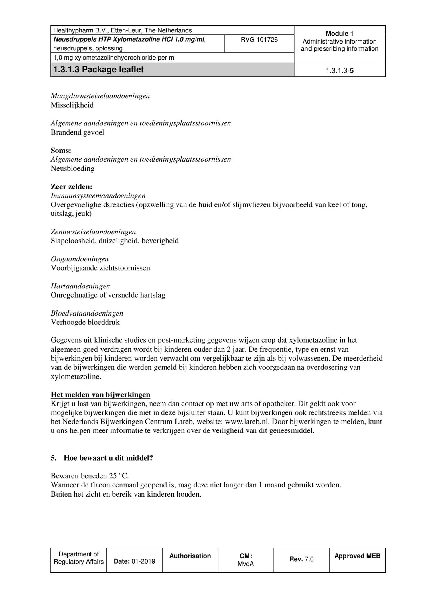 Neusdruppels 1.0mg/ml afbeelding van document #5, bijsluiter