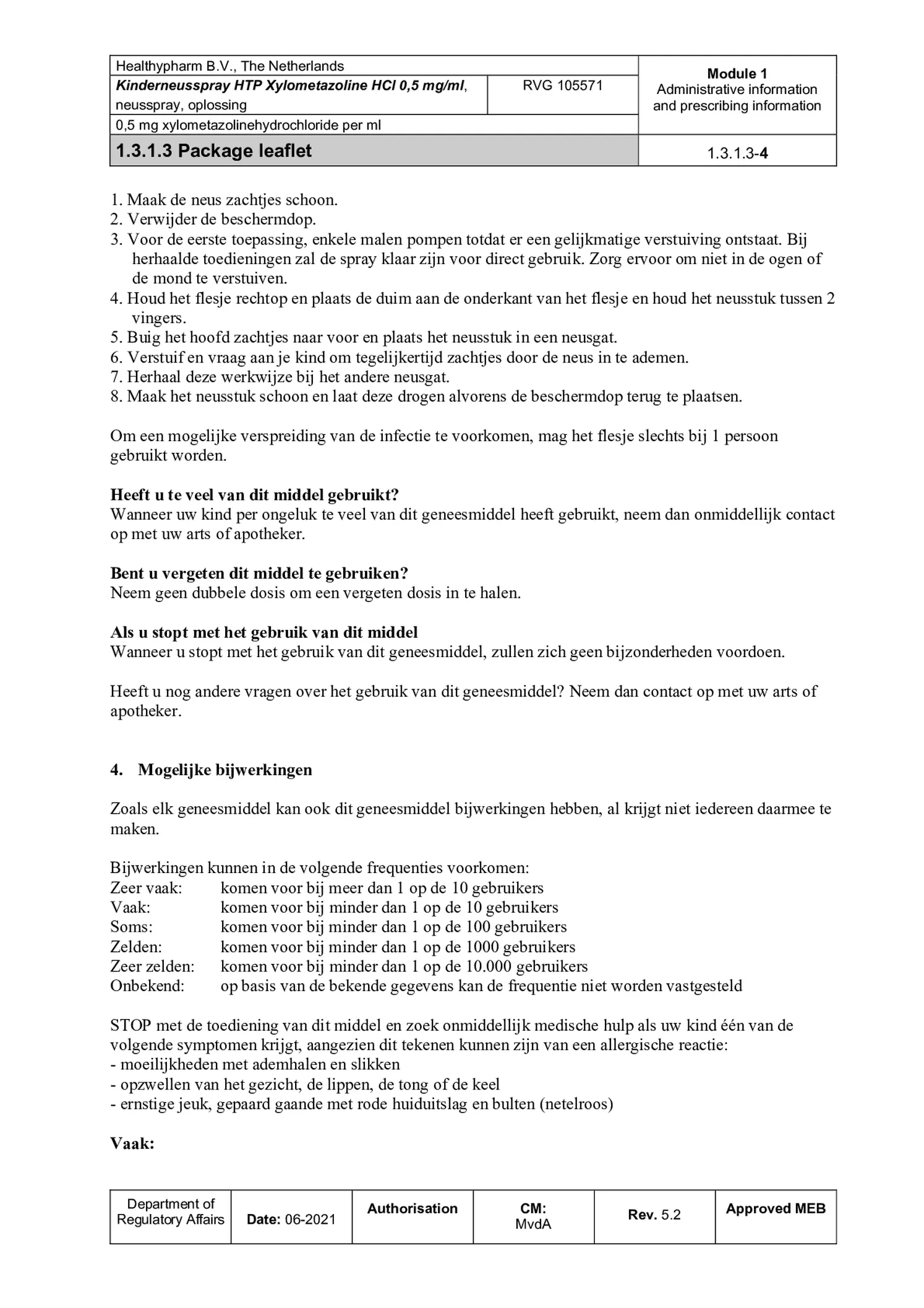 Neusspray Kind 0.5mg/ml afbeelding van document #4, bijsluiter