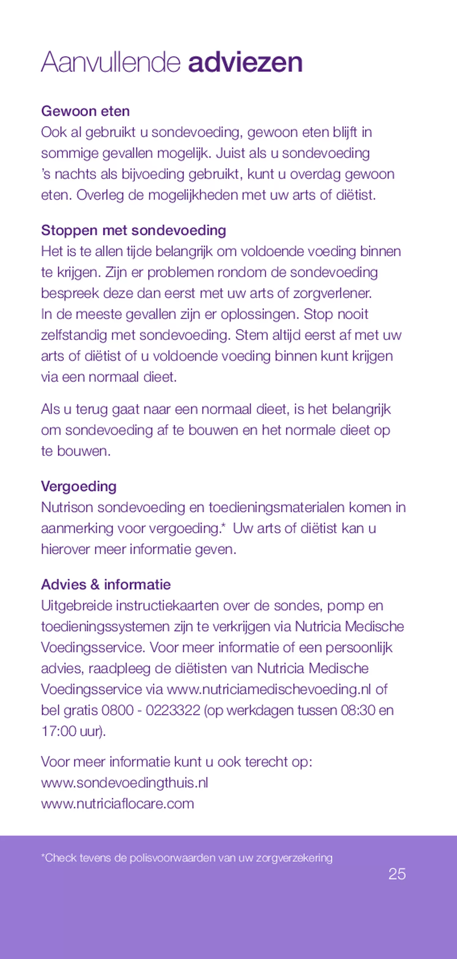 Nutrison Poeder afbeelding van document #25, informatiefolder