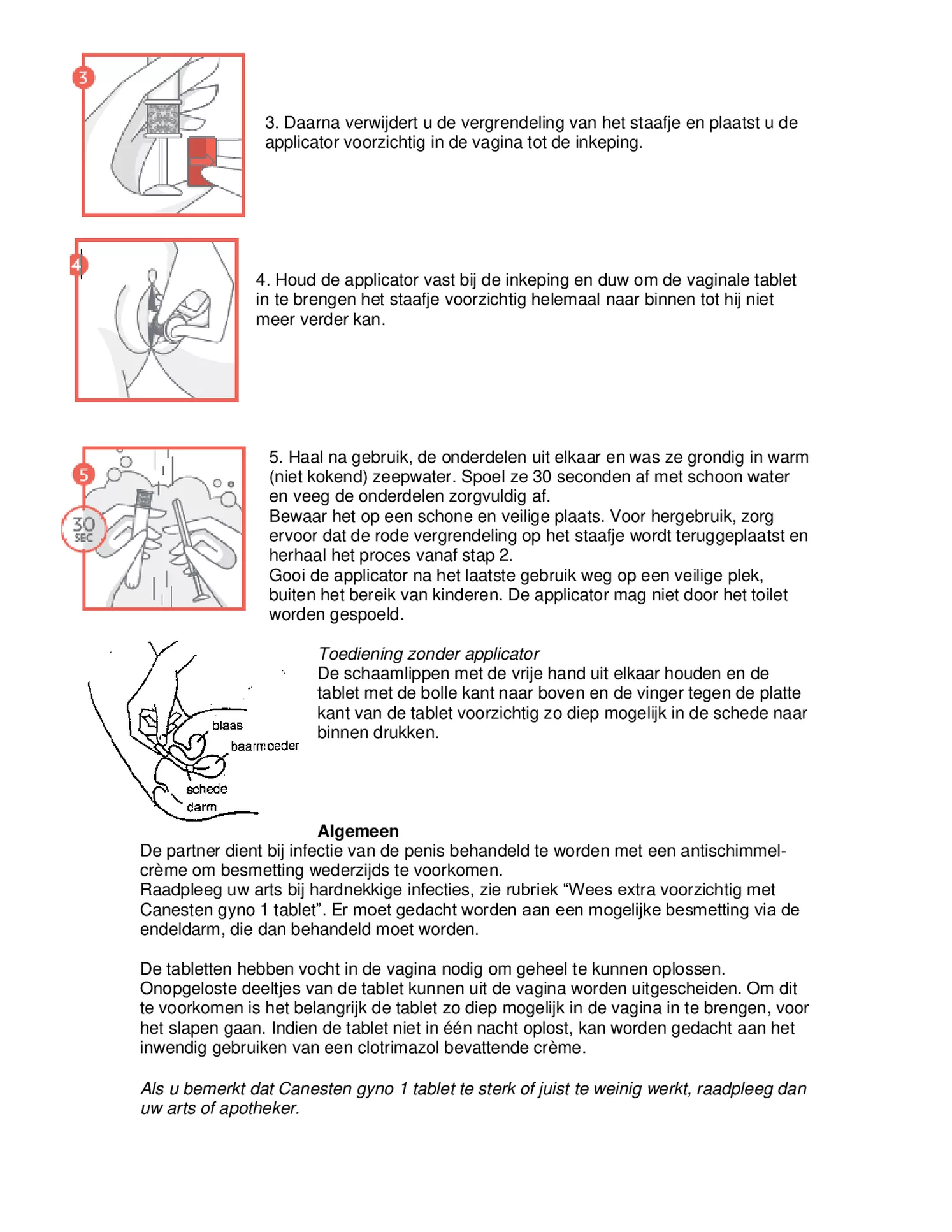 Canesten Gyno 1 Tablet afbeelding van document #4, bijsluiter