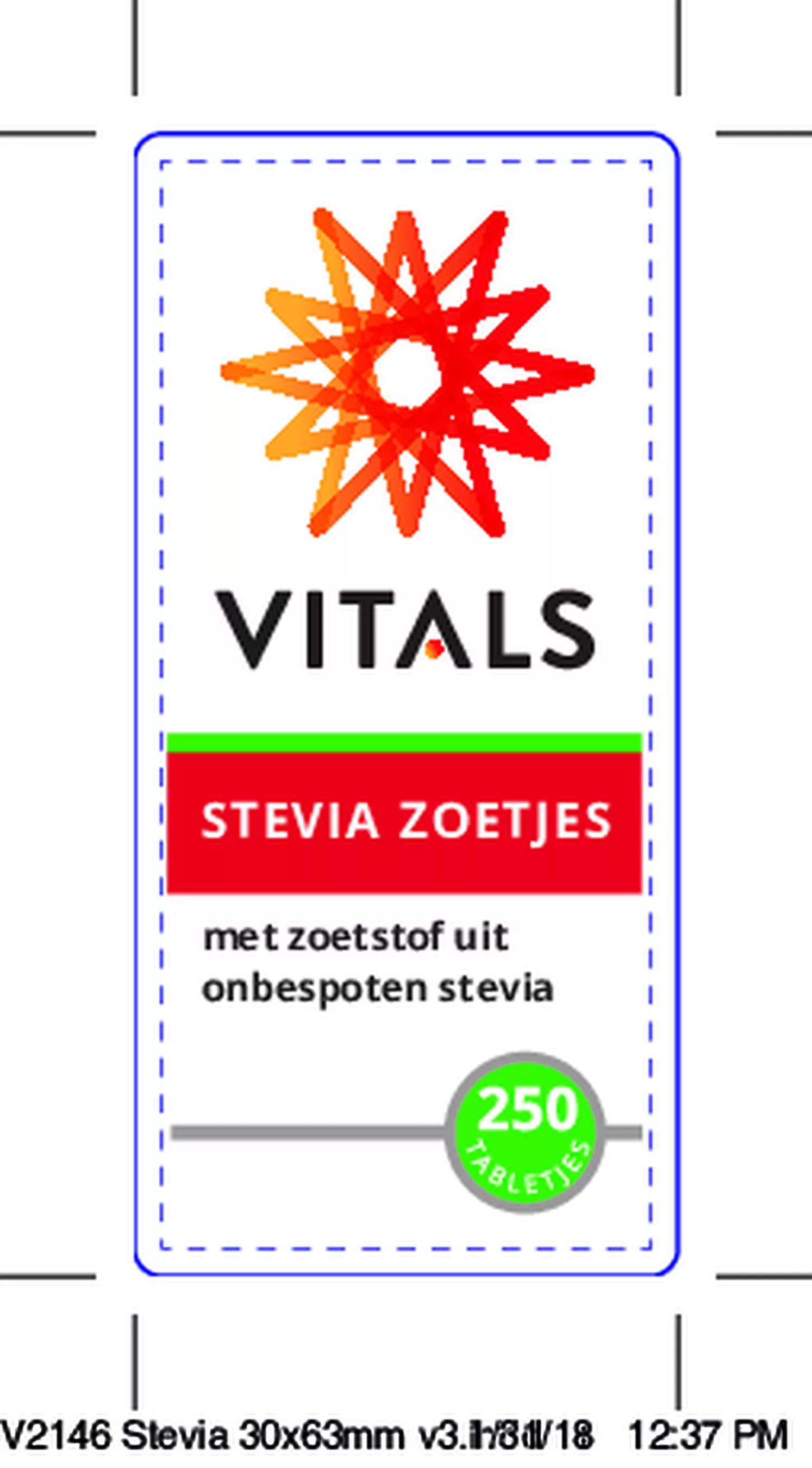 Stevia Zoetjes afbeelding van document #1, etiket