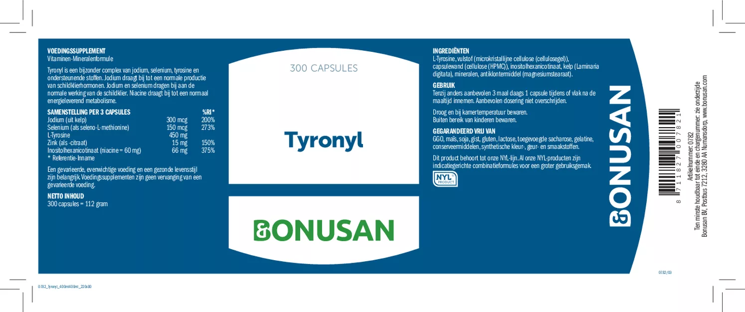 Tyronyl Capsules afbeelding van document #1, etiket