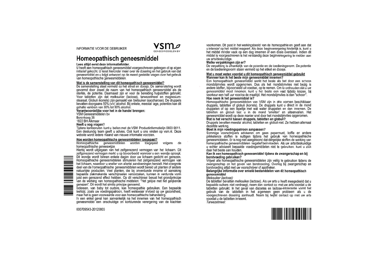 Apis Mellifica D6 Tabletten afbeelding van document #1, bijsluiter