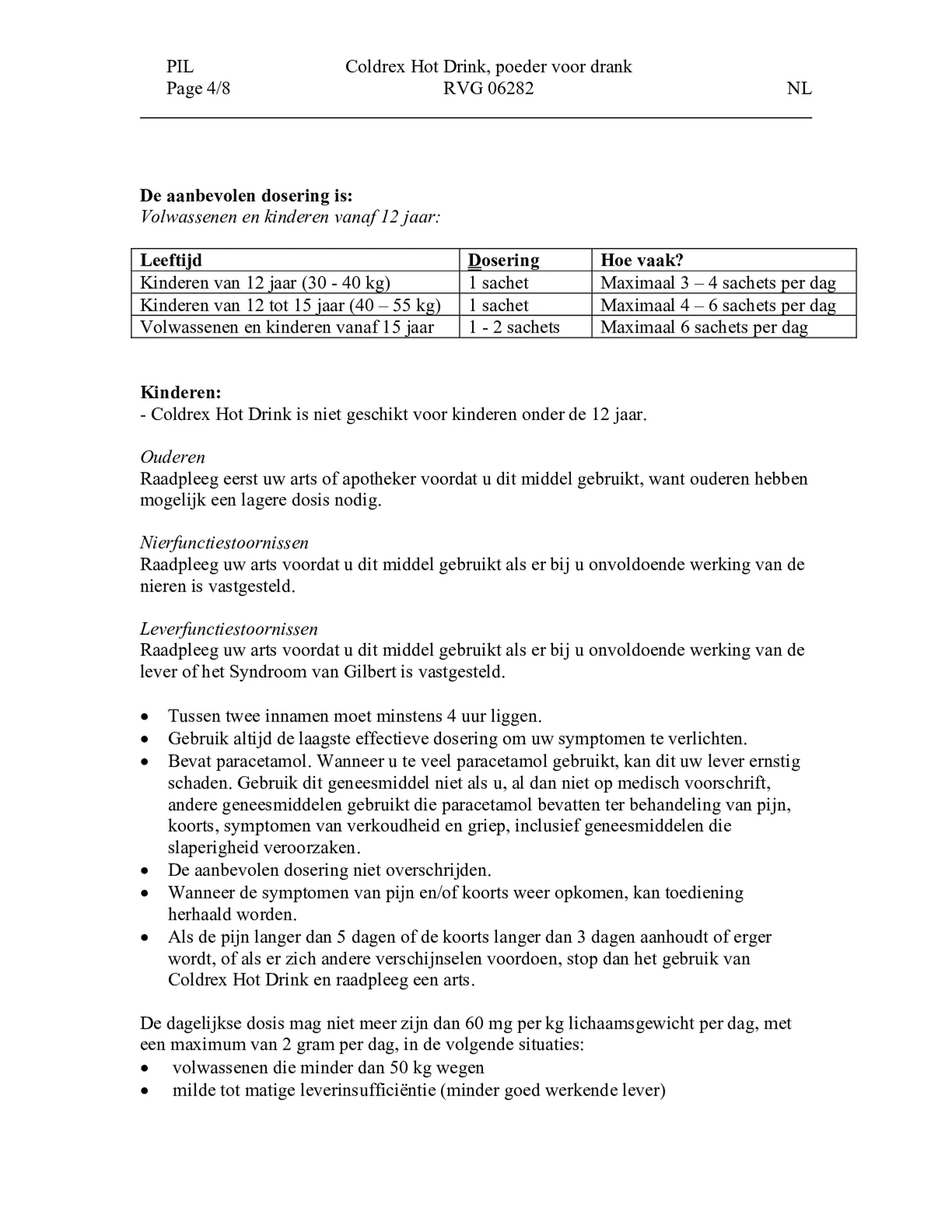 Hot Drink afbeelding van document #4, bijsluiter