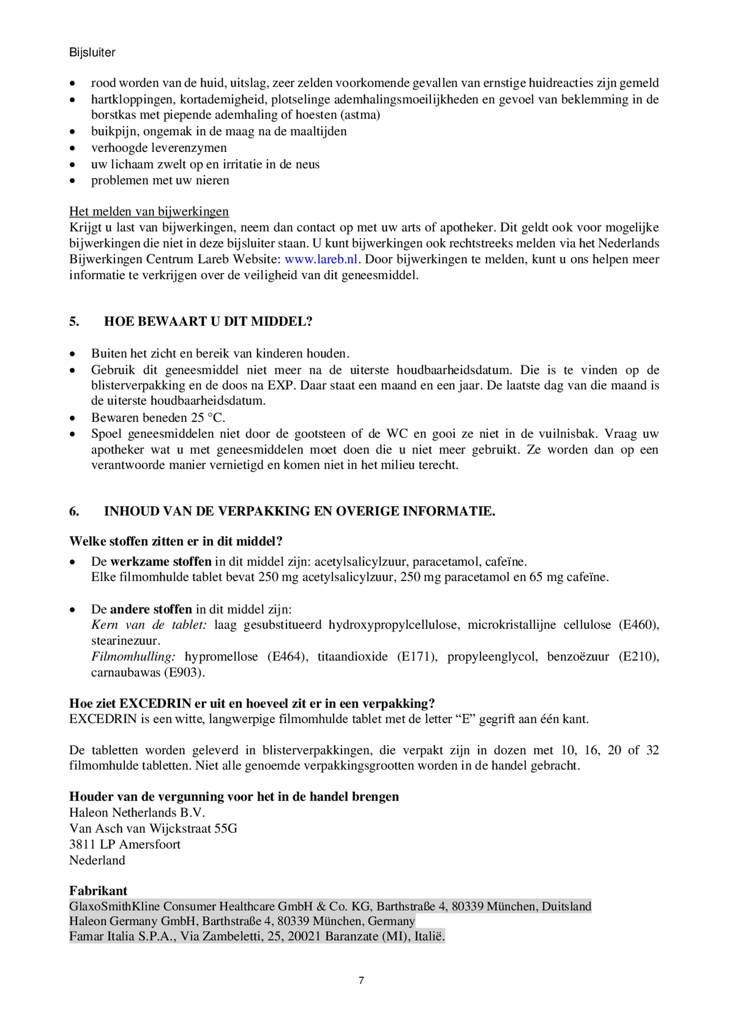 Filmomhulde Tabletten, bij migraine en hoofdpijn afbeelding van document #7, bijsluiter