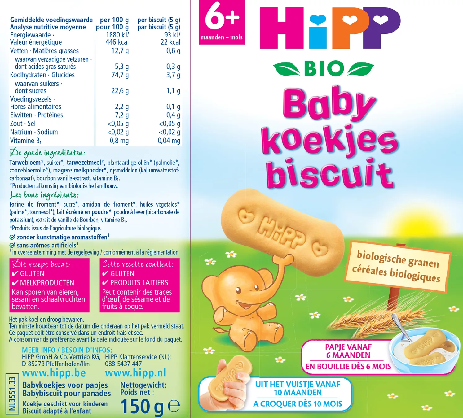 6M+ Baby Koekjes afbeelding van document #1, etiket