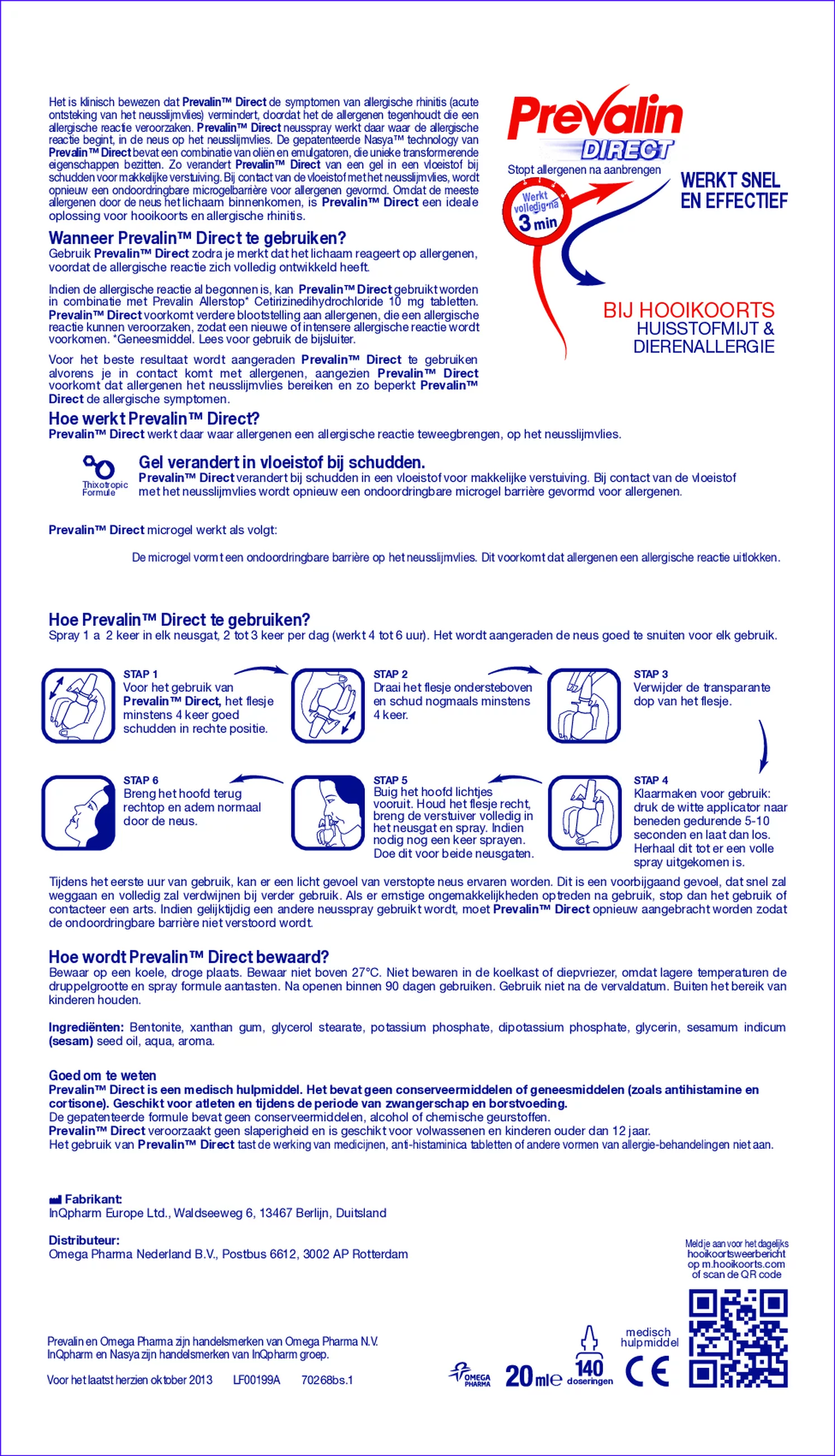 Direct Neusspray afbeelding van document #1, gebruiksaanwijzing