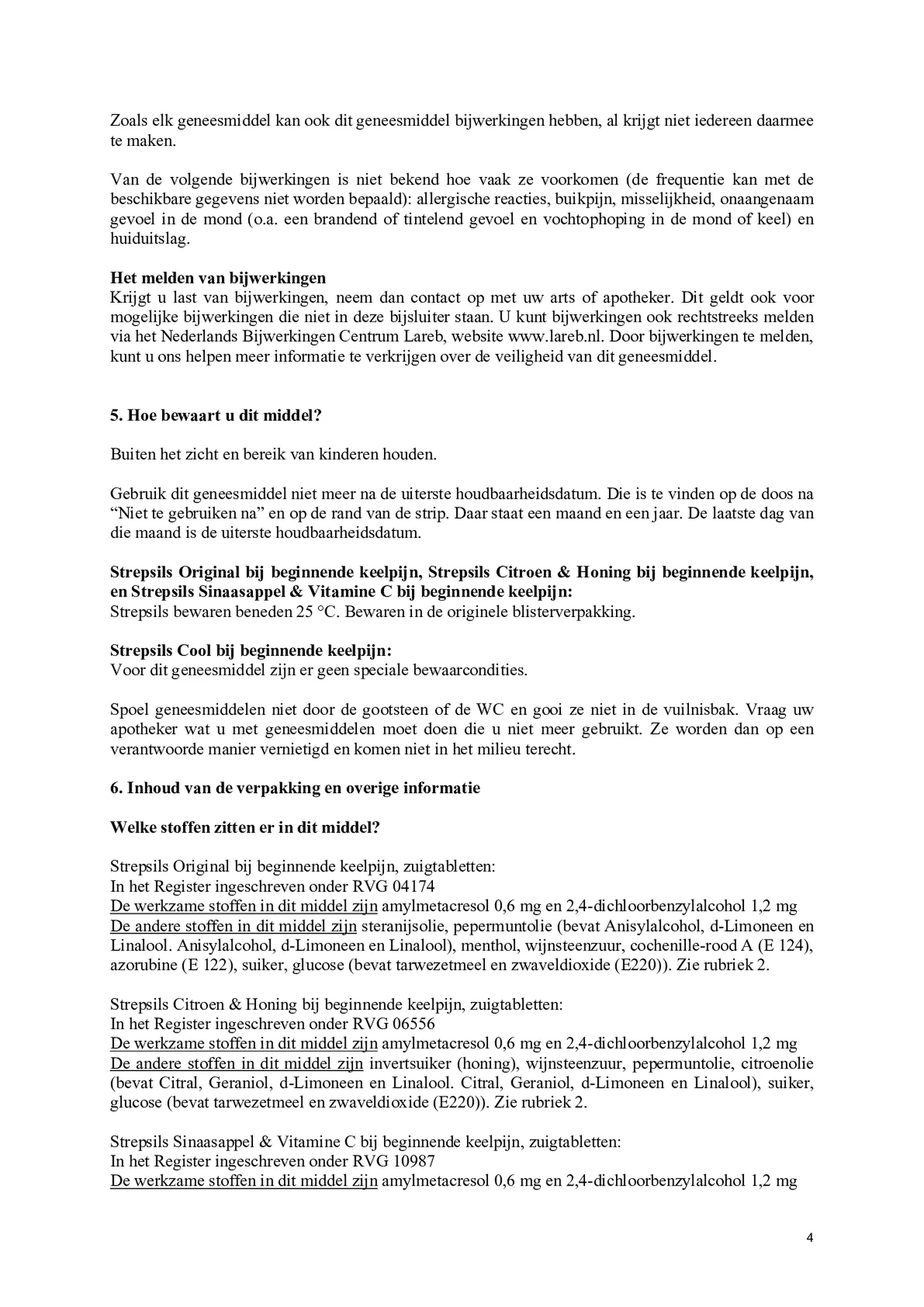 Sinaasappel & Vitamine C Zuigtabletten afbeelding van document #4, bijsluiter