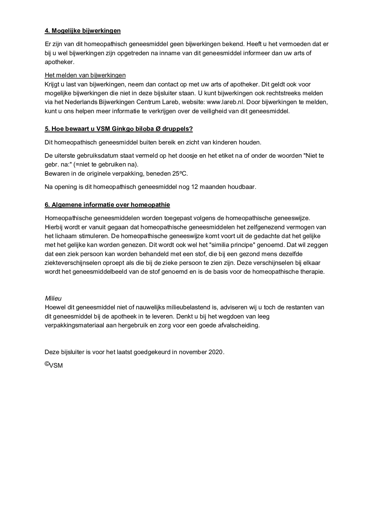 Ginkgo Biloba Oer afbeelding van document #3, bijsluiter