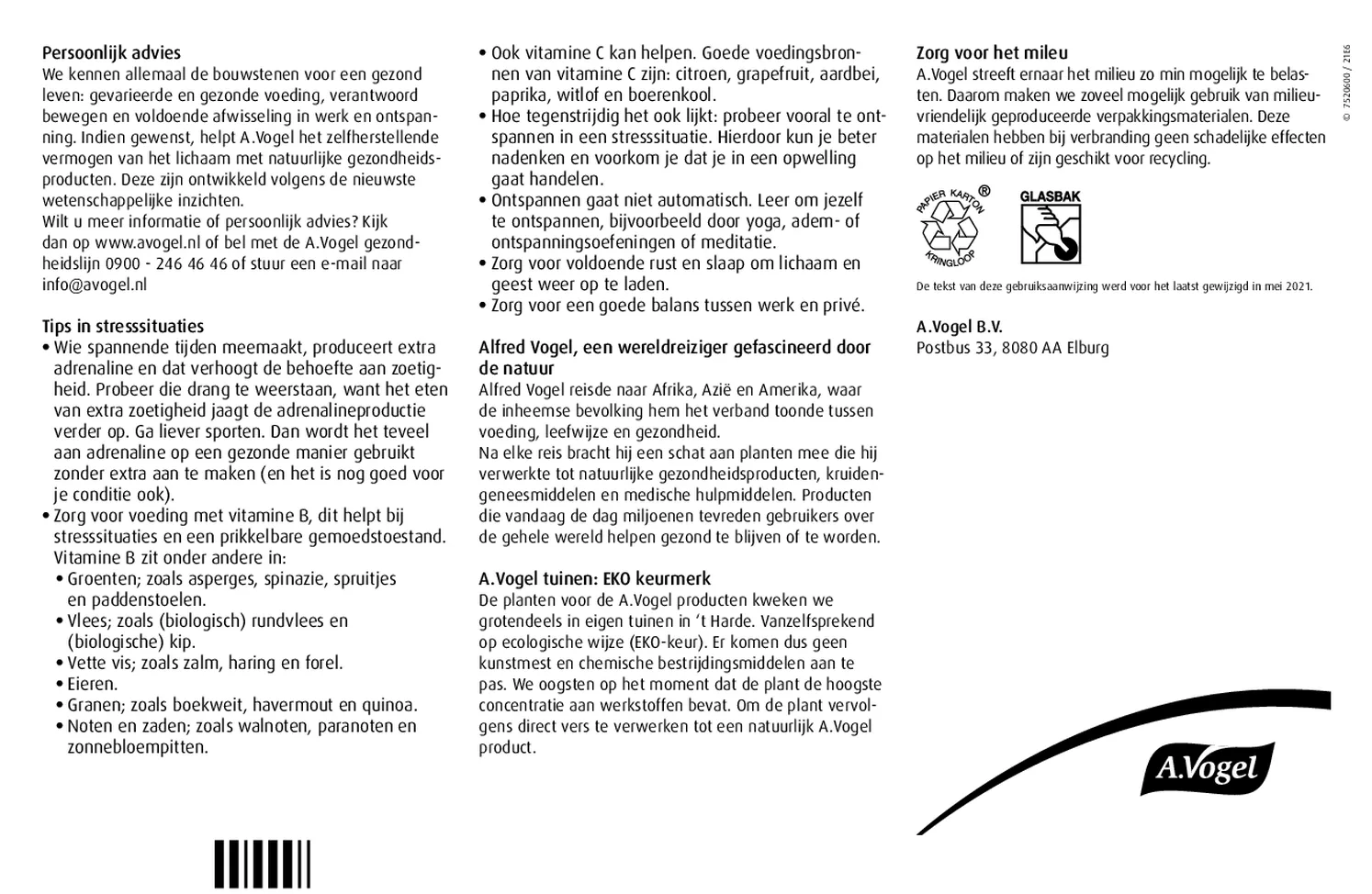 Passiflora Rustgevende* Tabletten afbeelding van document #2, gebruiksaanwijzing