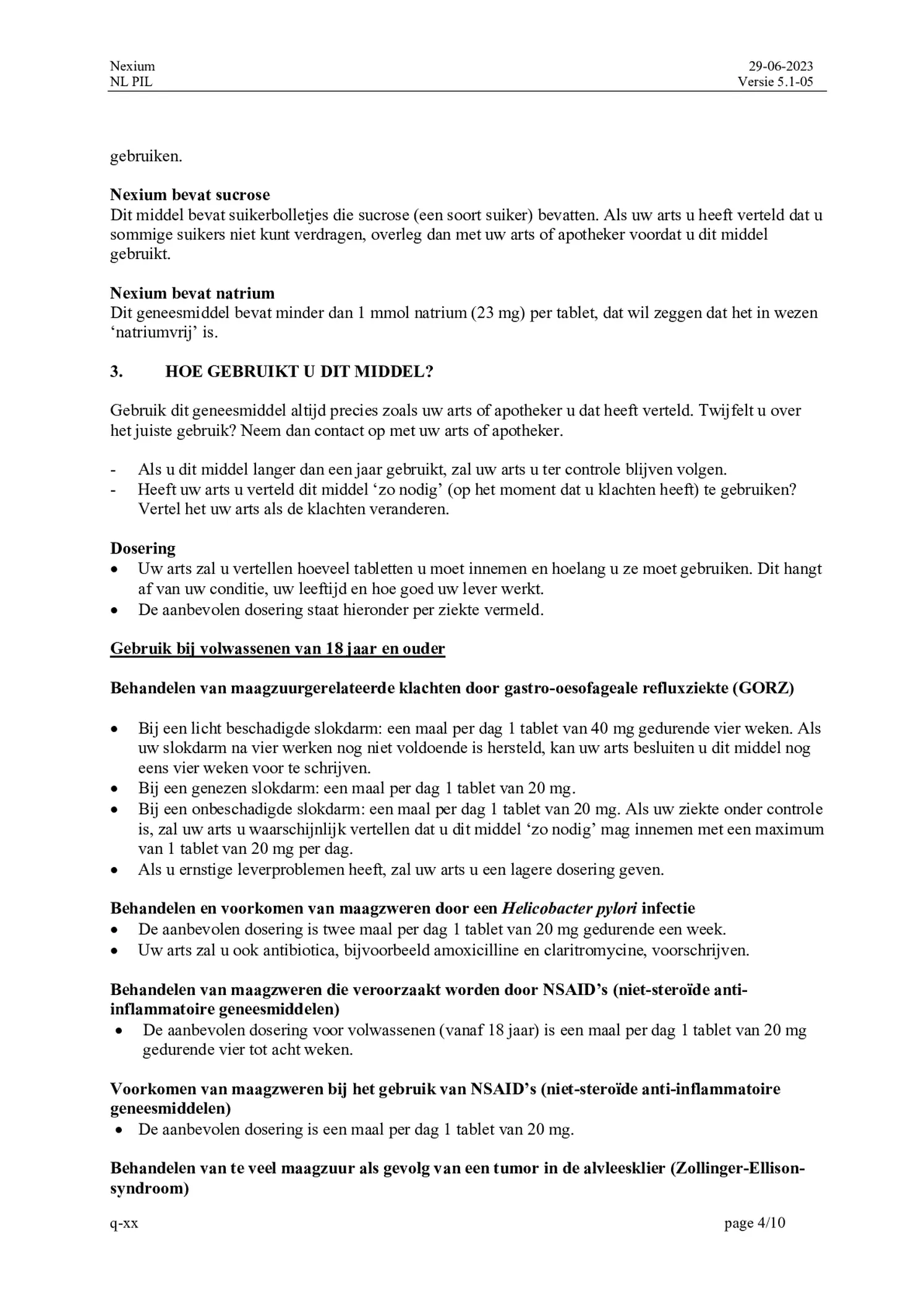 Control Tabletten - voor brandend maagzuur afbeelding van document #4, bijsluiter