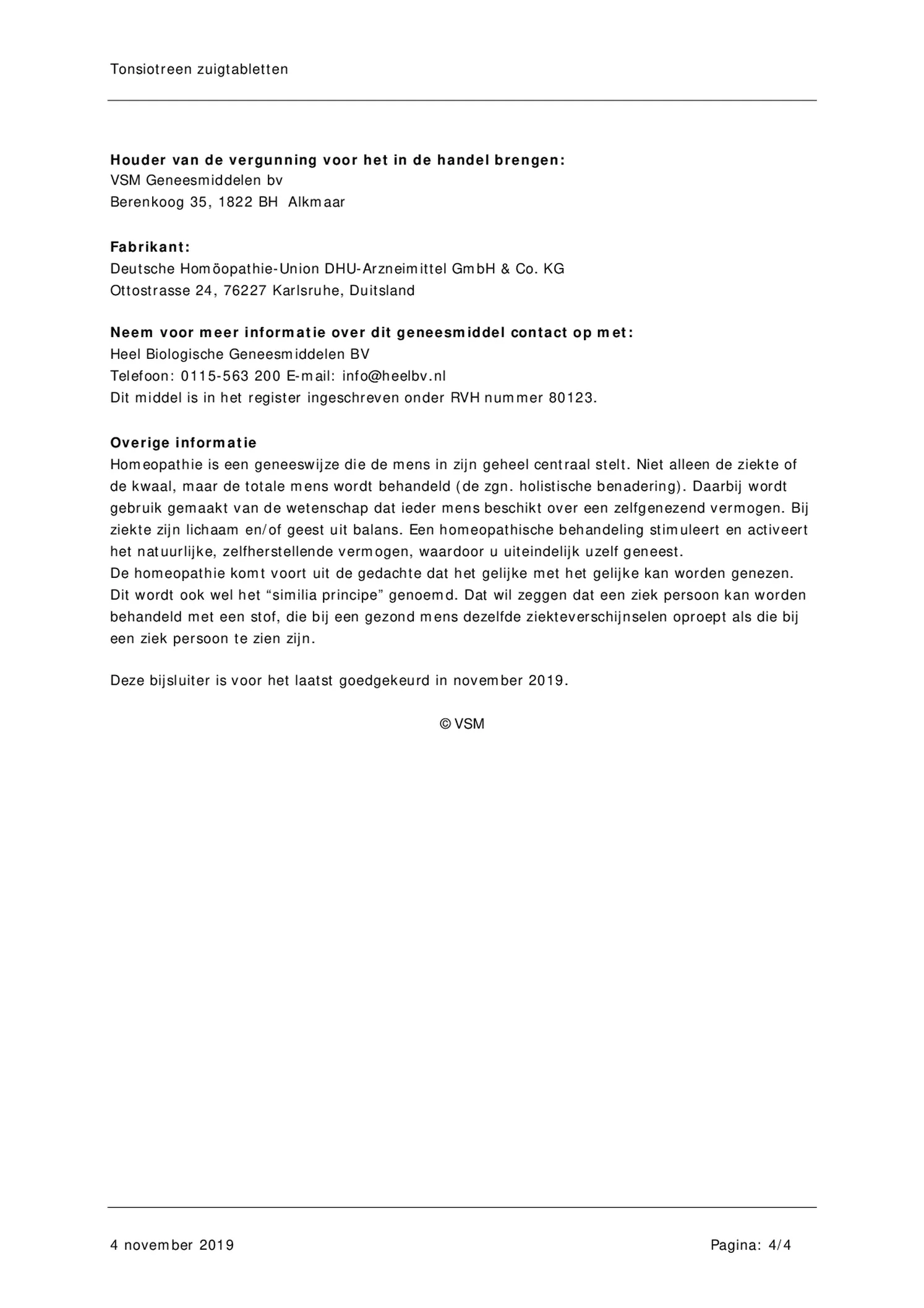 Tonsiotreen Zuigtabletten afbeelding van document #4, bijsluiter