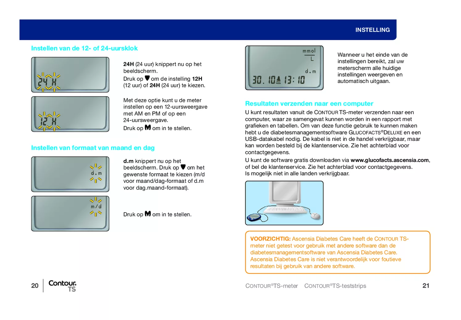 Contour TS Glucosemeter Startpakket afbeelding van document #12, gebruiksaanwijzing