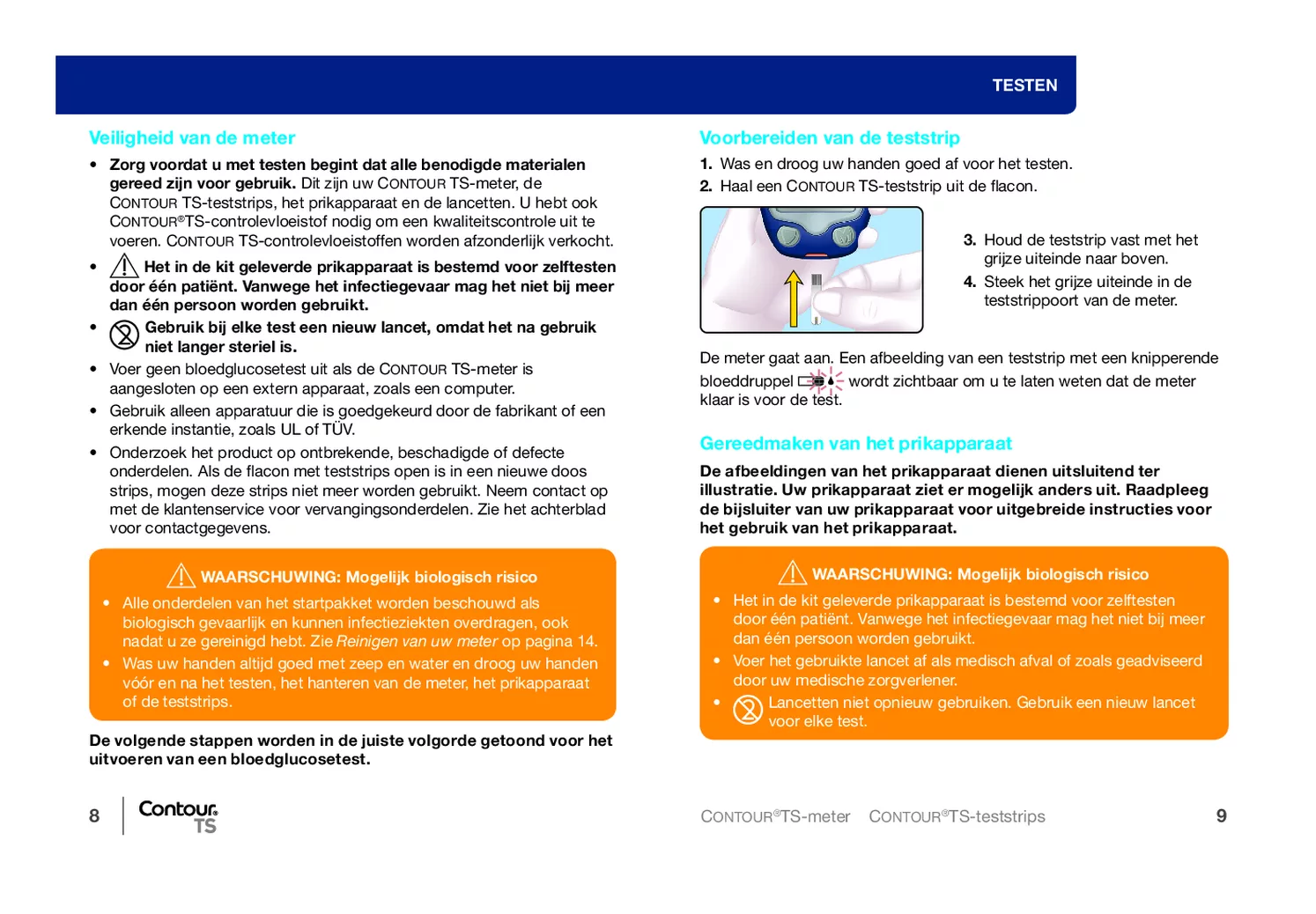 Contour TS Glucosemeter Startpakket afbeelding van document #6, gebruiksaanwijzing