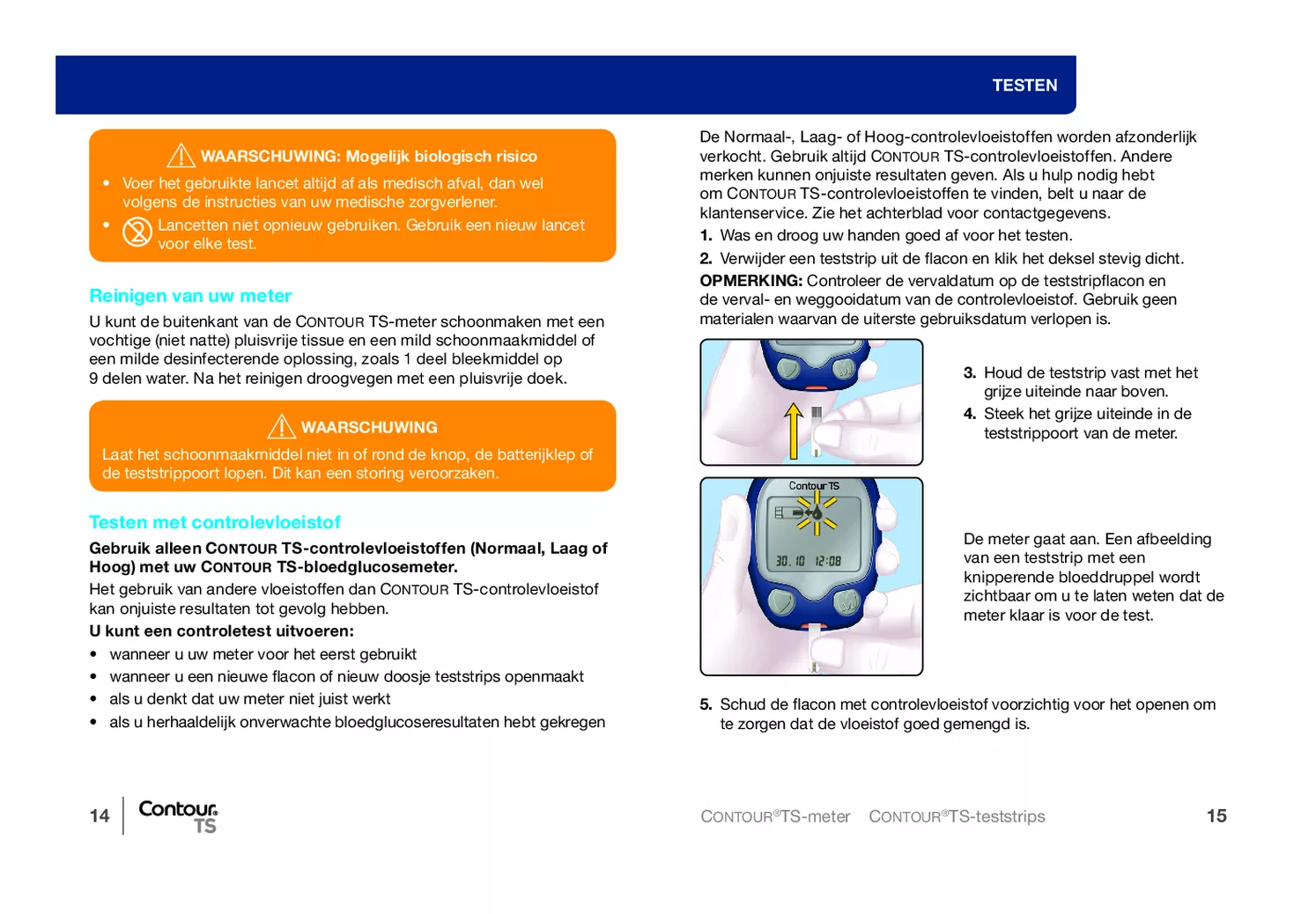 Contour TS Glucosemeter Startpakket afbeelding van document #9, gebruiksaanwijzing