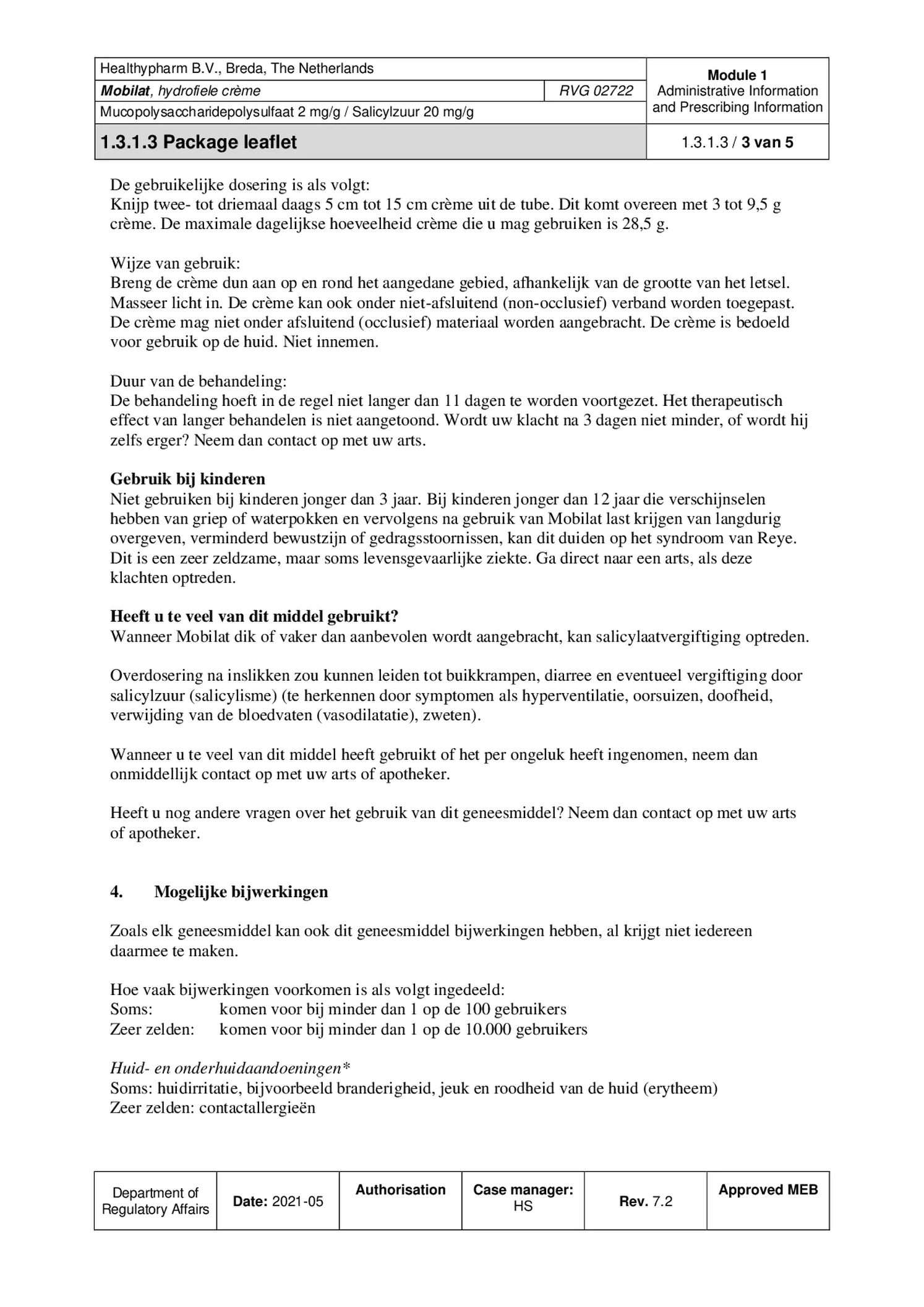 Mobilat Hydrofiele Creme afbeelding van document #3, bijsluiter