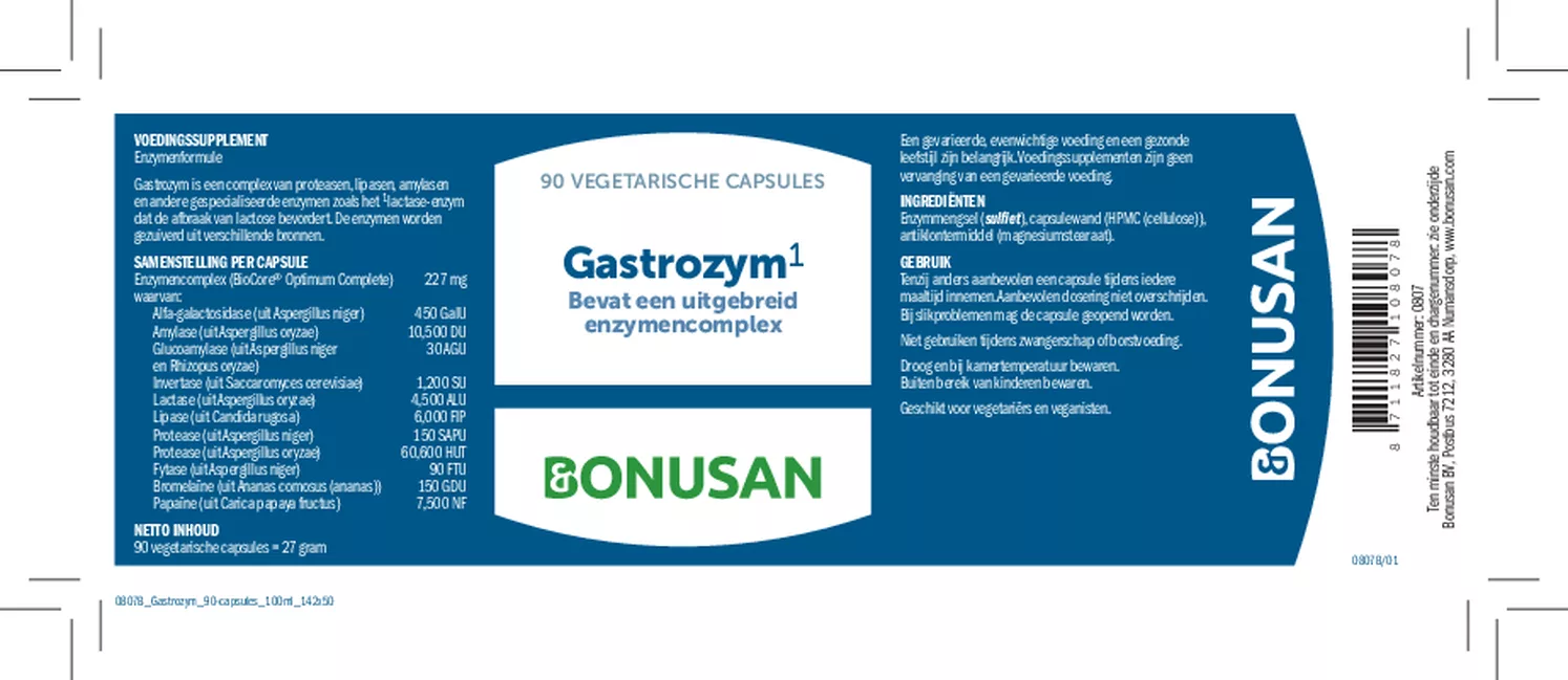 Gastrozym Capsules afbeelding van document #1, etiket