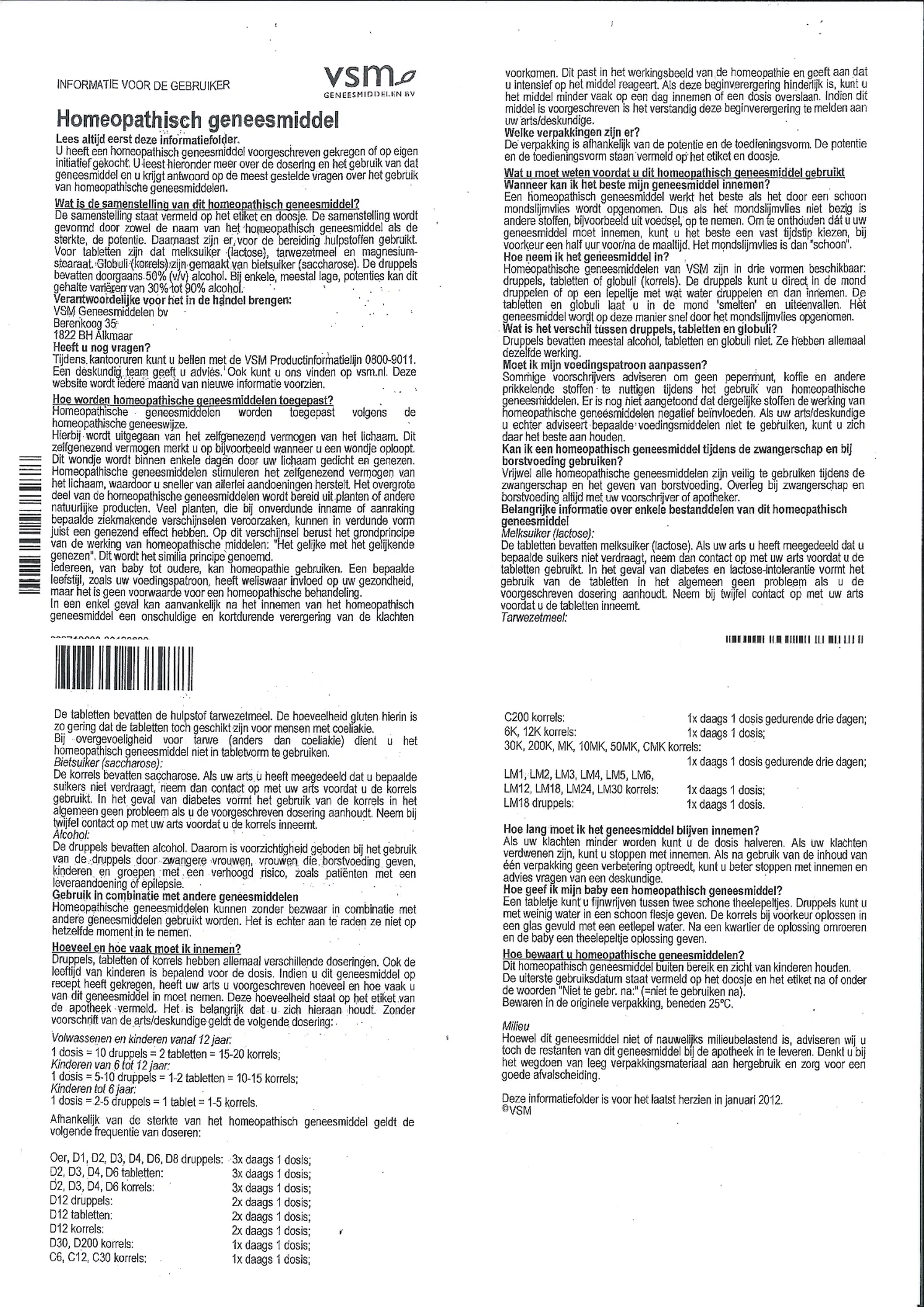 Phosphoricum Acidum C200 afbeelding van document #1, bijsluiter