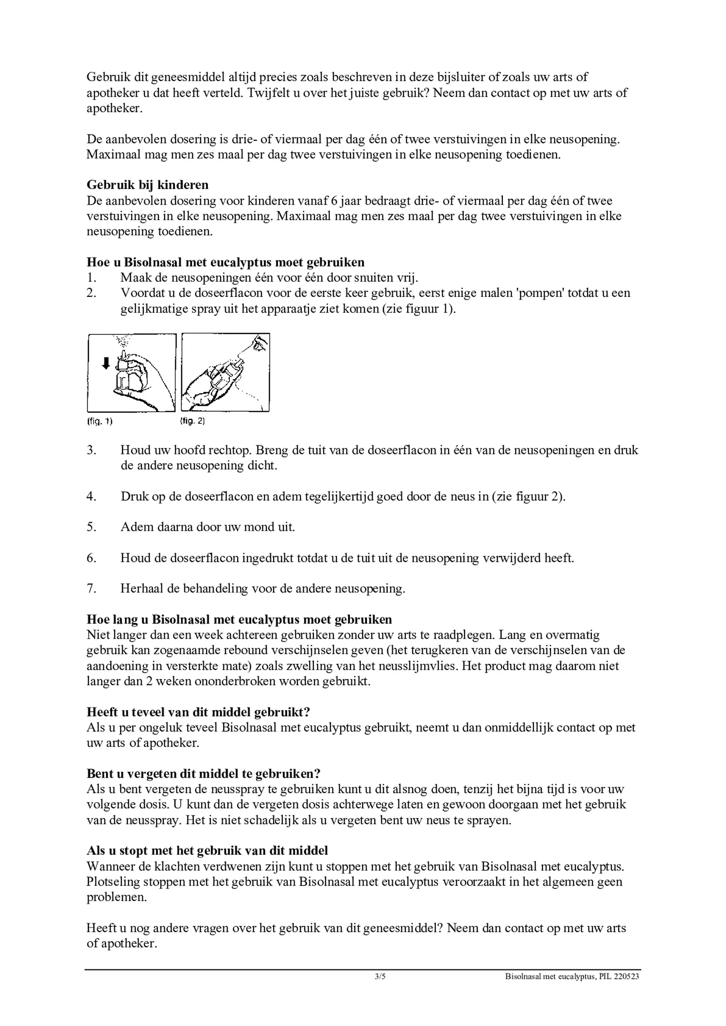 Bisolnasal Neusspray Eucalyptus afbeelding van document #3, bijsluiter