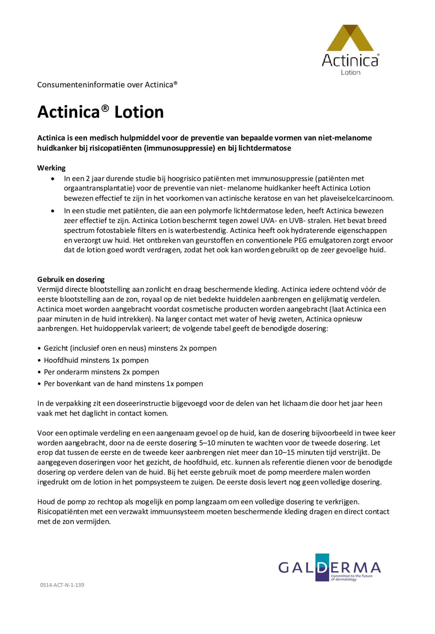 Lotion SPF50+ afbeelding van document #1, gebruiksaanwijzing