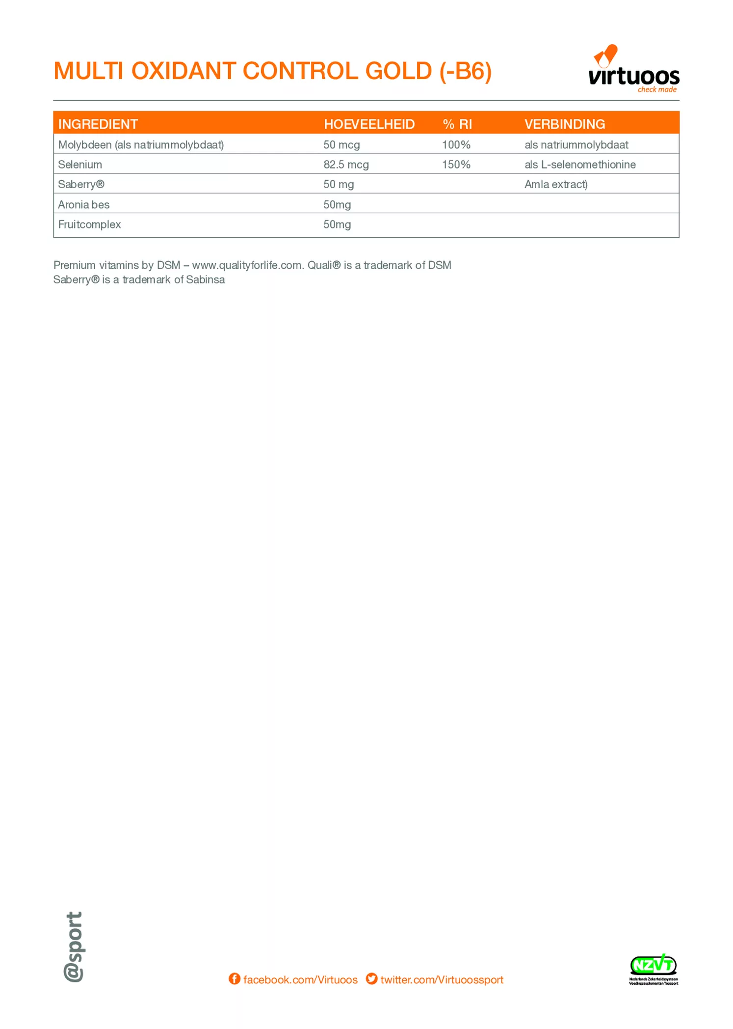 Multi Oxidant Control Gold Capsules afbeelding van document #2, etiket