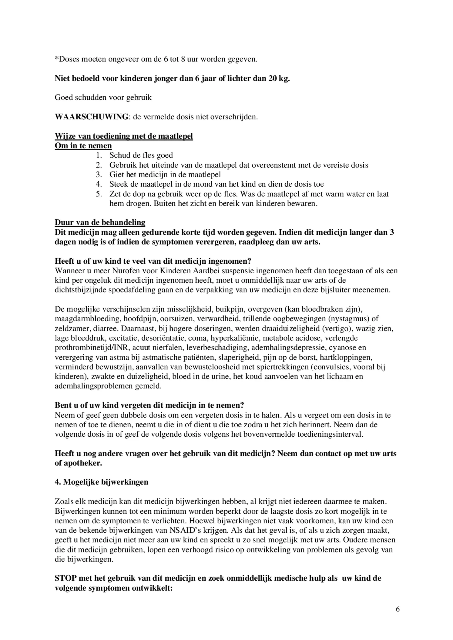 voor Kinderen Aardbei Suspensie afbeelding van document #6, bijsluiter