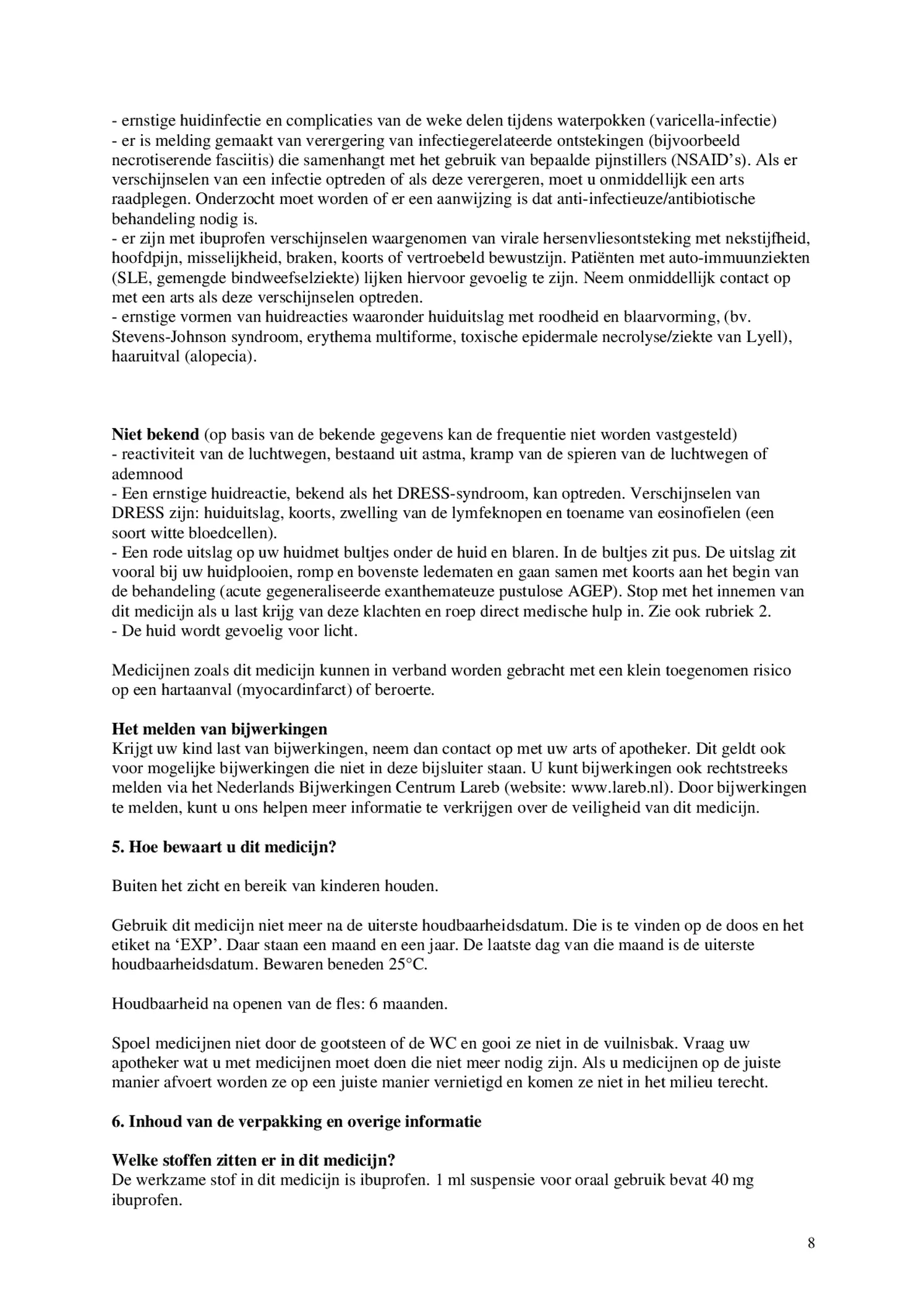 voor Kinderen Aardbei Suspensie afbeelding van document #8, bijsluiter