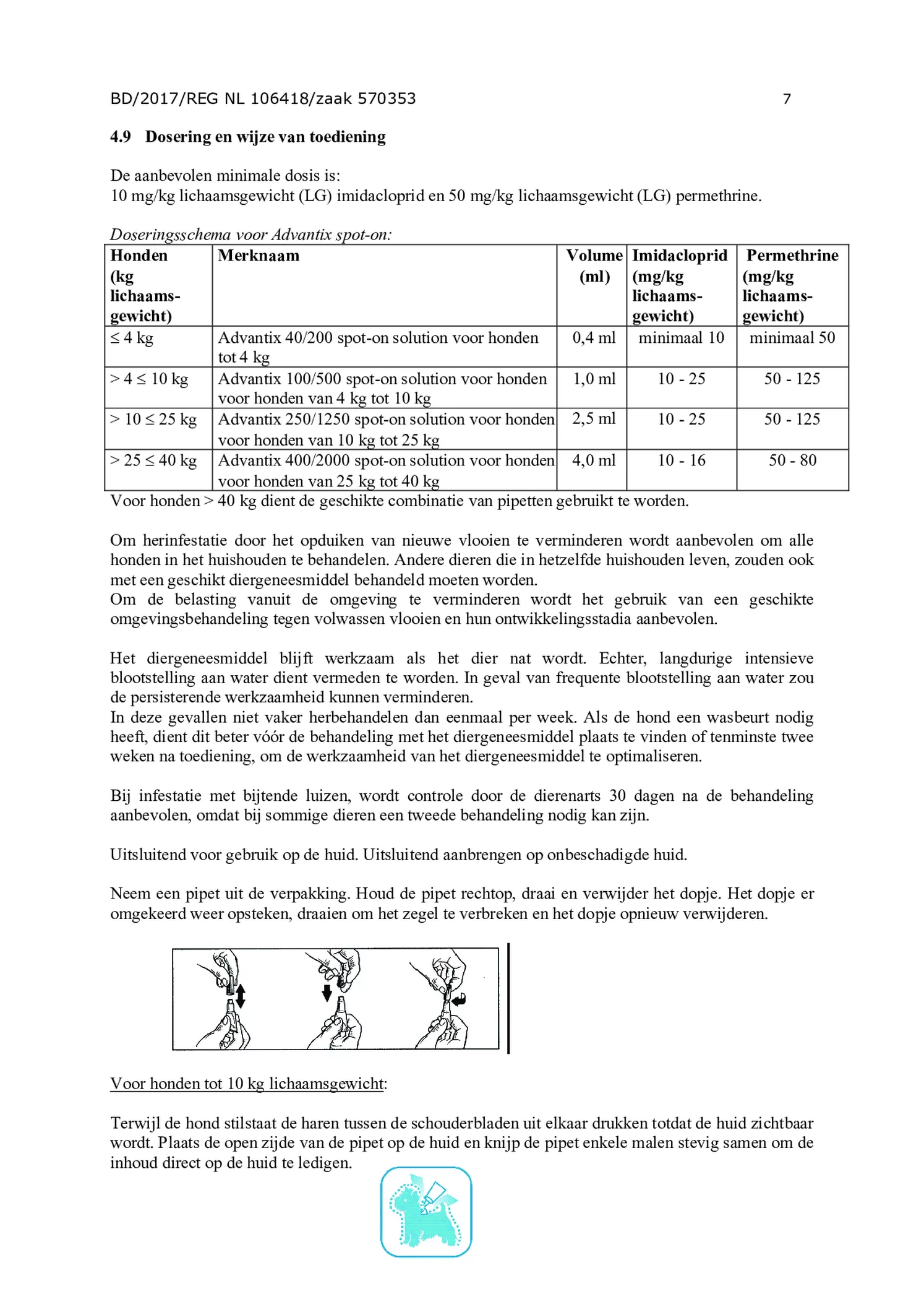 Hond 250/1250 Spot-on Solution afbeelding van document #7, gebruiksaanwijzing