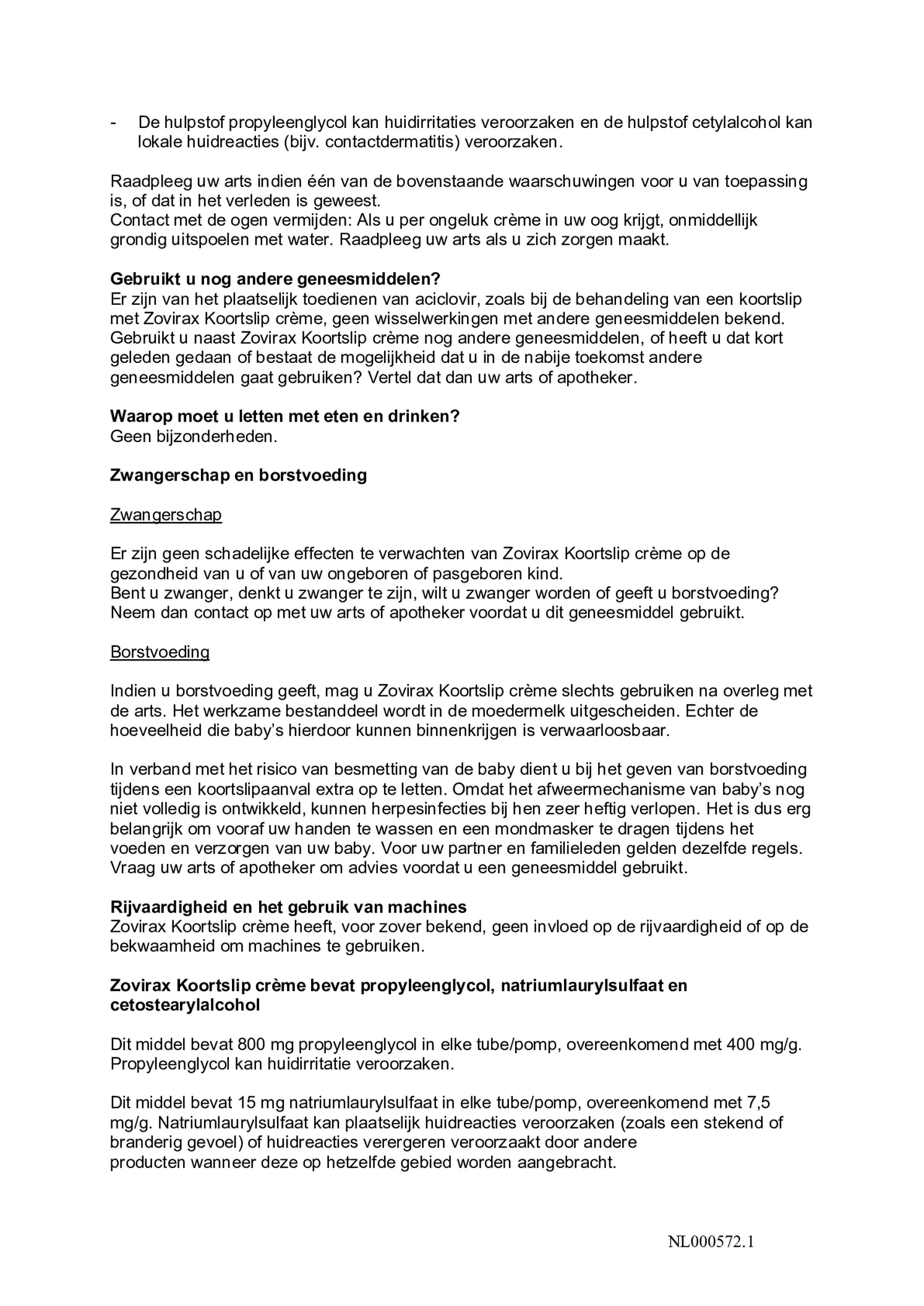 Koortslip crème (pomp) afbeelding van document #2, bijsluiter