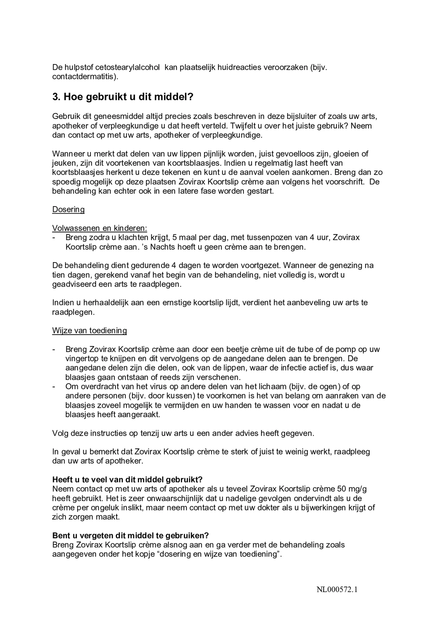 Koortslip crème (pomp) afbeelding van document #3, bijsluiter