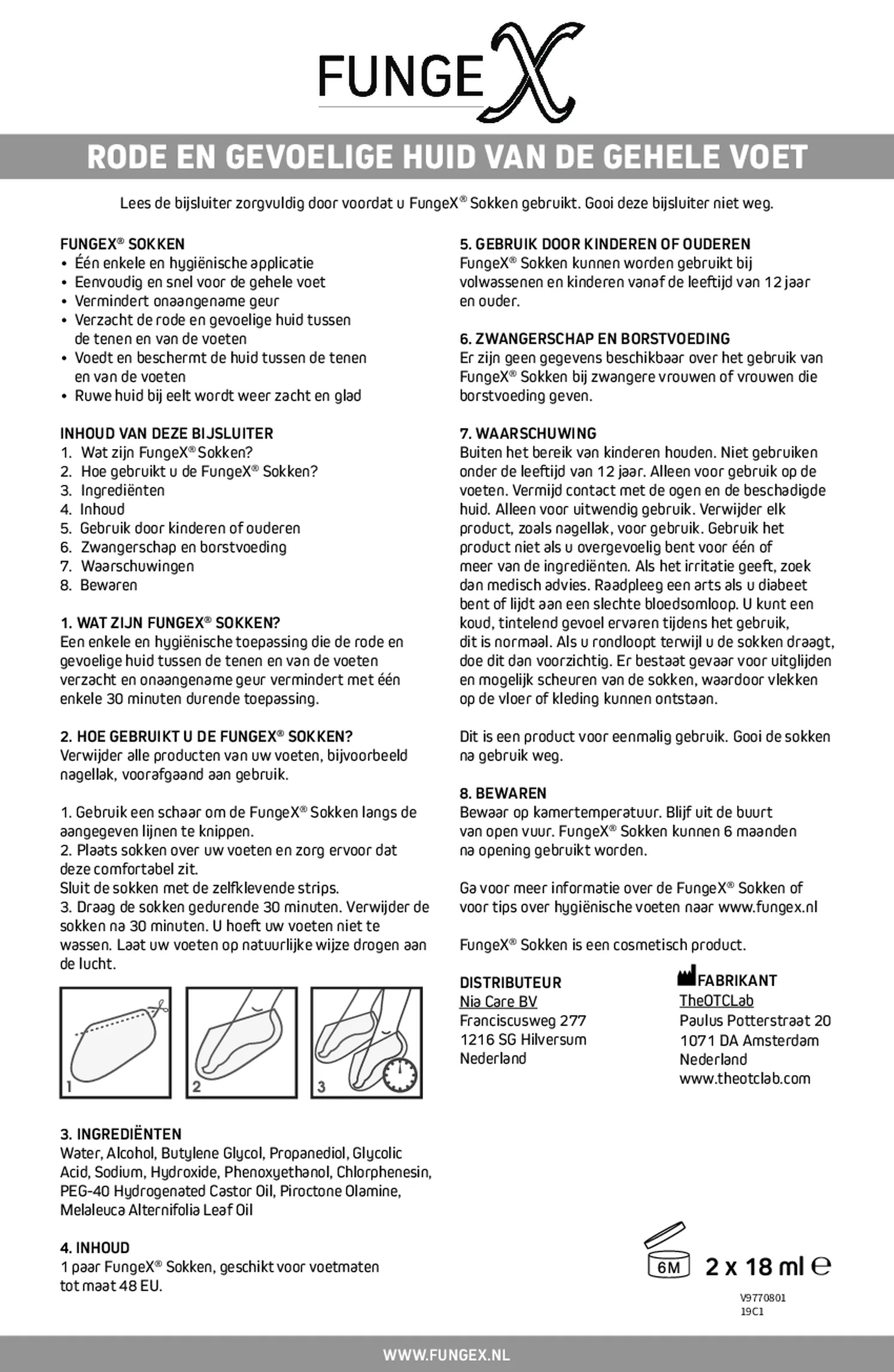 Sokken afbeelding van document #1, gebruiksaanwijzing