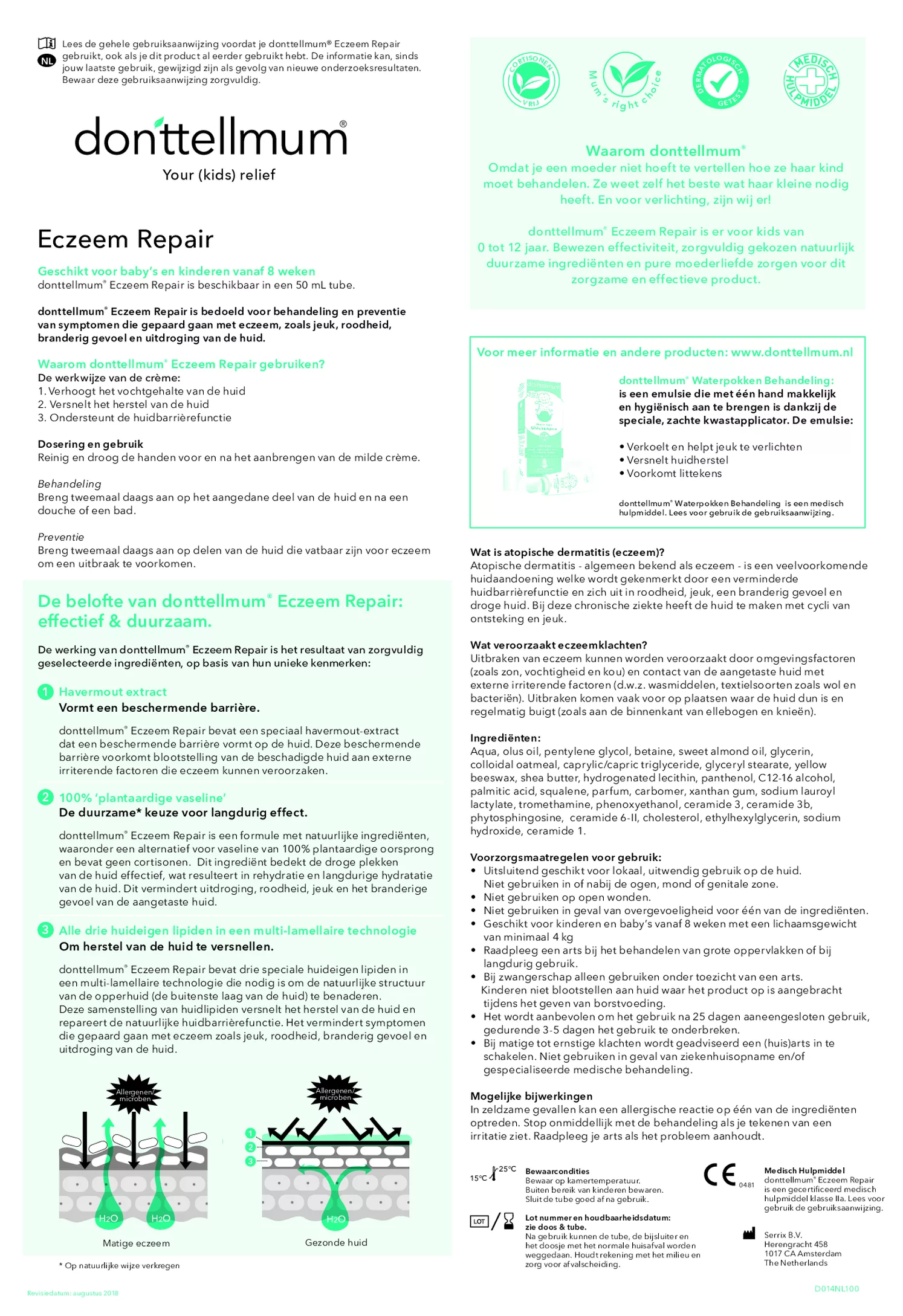 Eczeem Repair Duoverpakking afbeelding van document #1, gebruiksaanwijzing