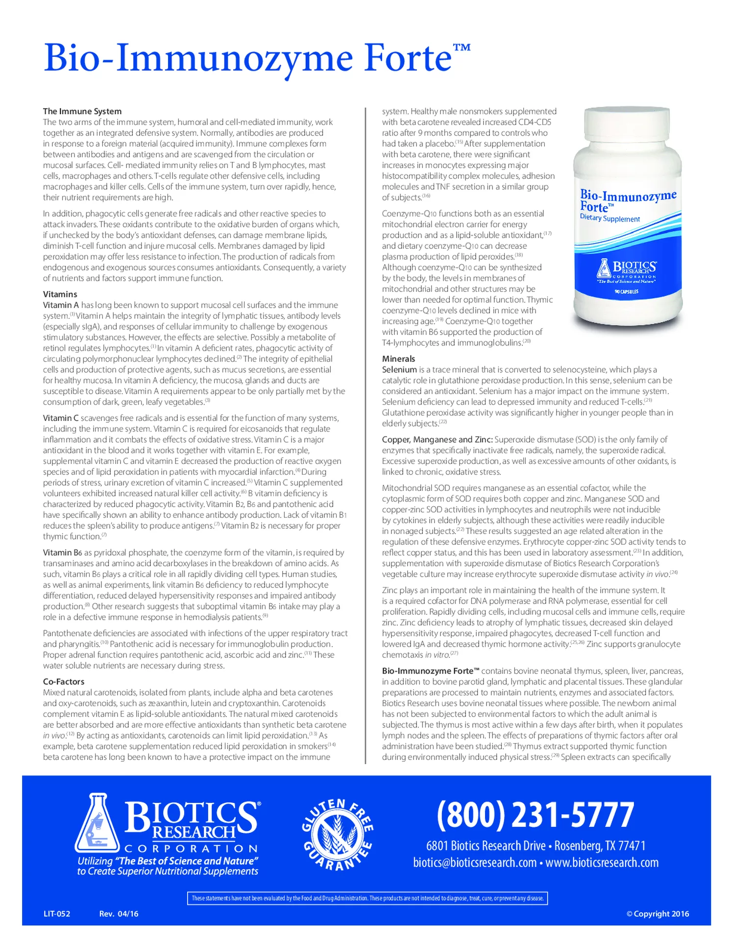 Bio-Immunozyme Forte Capsules afbeelding van document #1, gebruiksaanwijzing