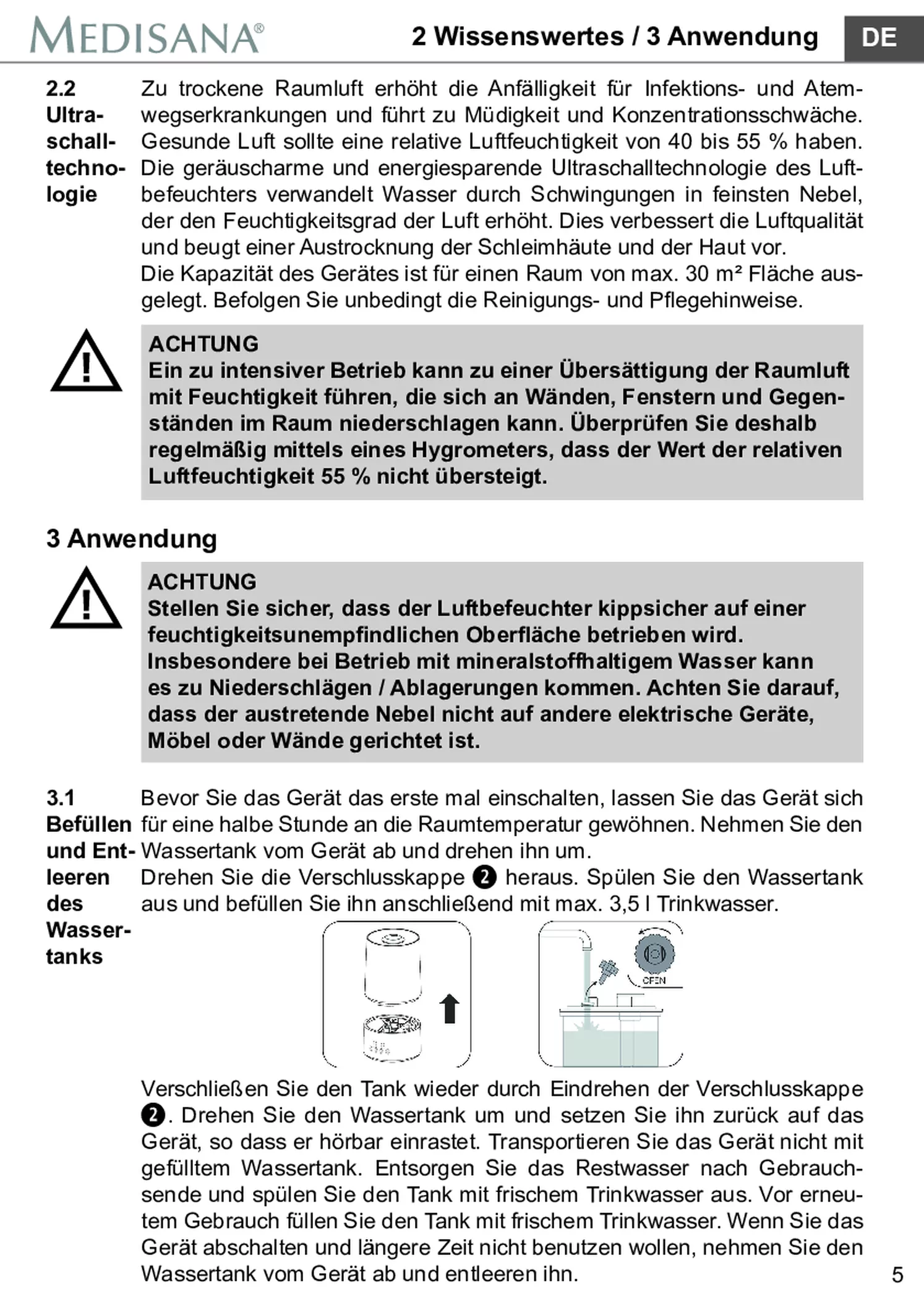 AH 661 Luchtbevochtiger afbeelding van document #11, gebruiksaanwijzing