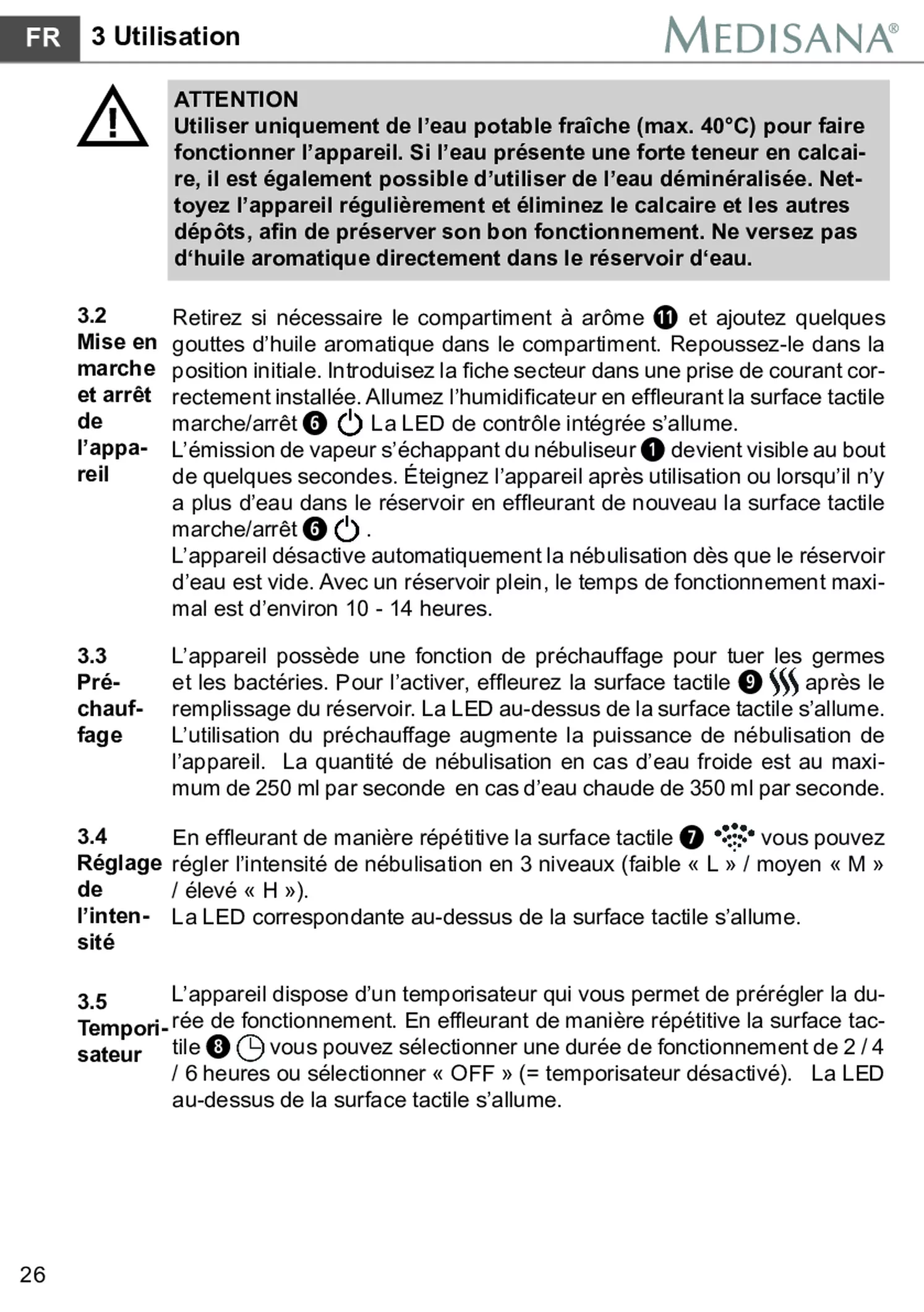 AH 661 Luchtbevochtiger afbeelding van document #32, gebruiksaanwijzing