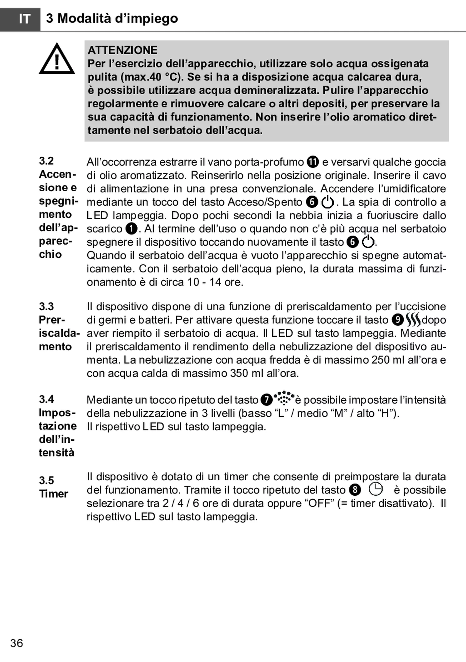 AH 661 Luchtbevochtiger afbeelding van document #42, gebruiksaanwijzing