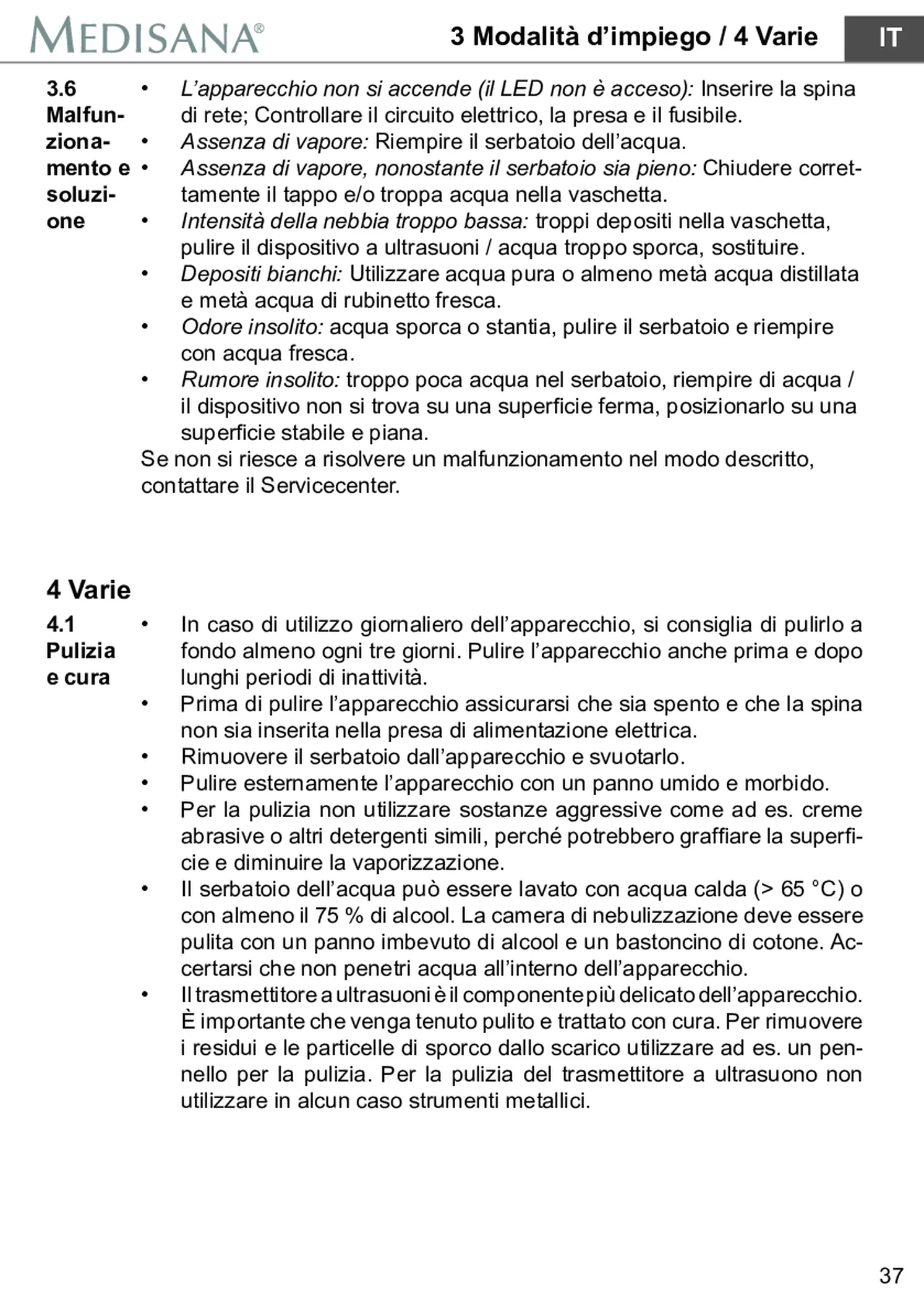 AH 661 Luchtbevochtiger afbeelding van document #43, gebruiksaanwijzing