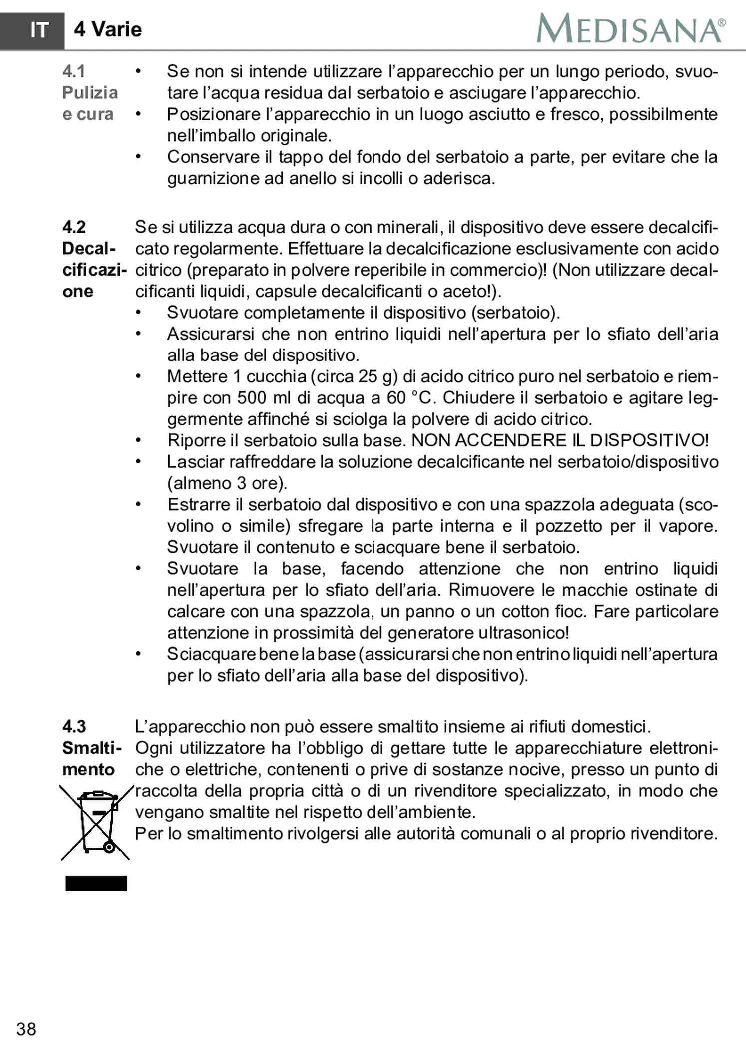 AH 661 Luchtbevochtiger afbeelding van document #44, gebruiksaanwijzing