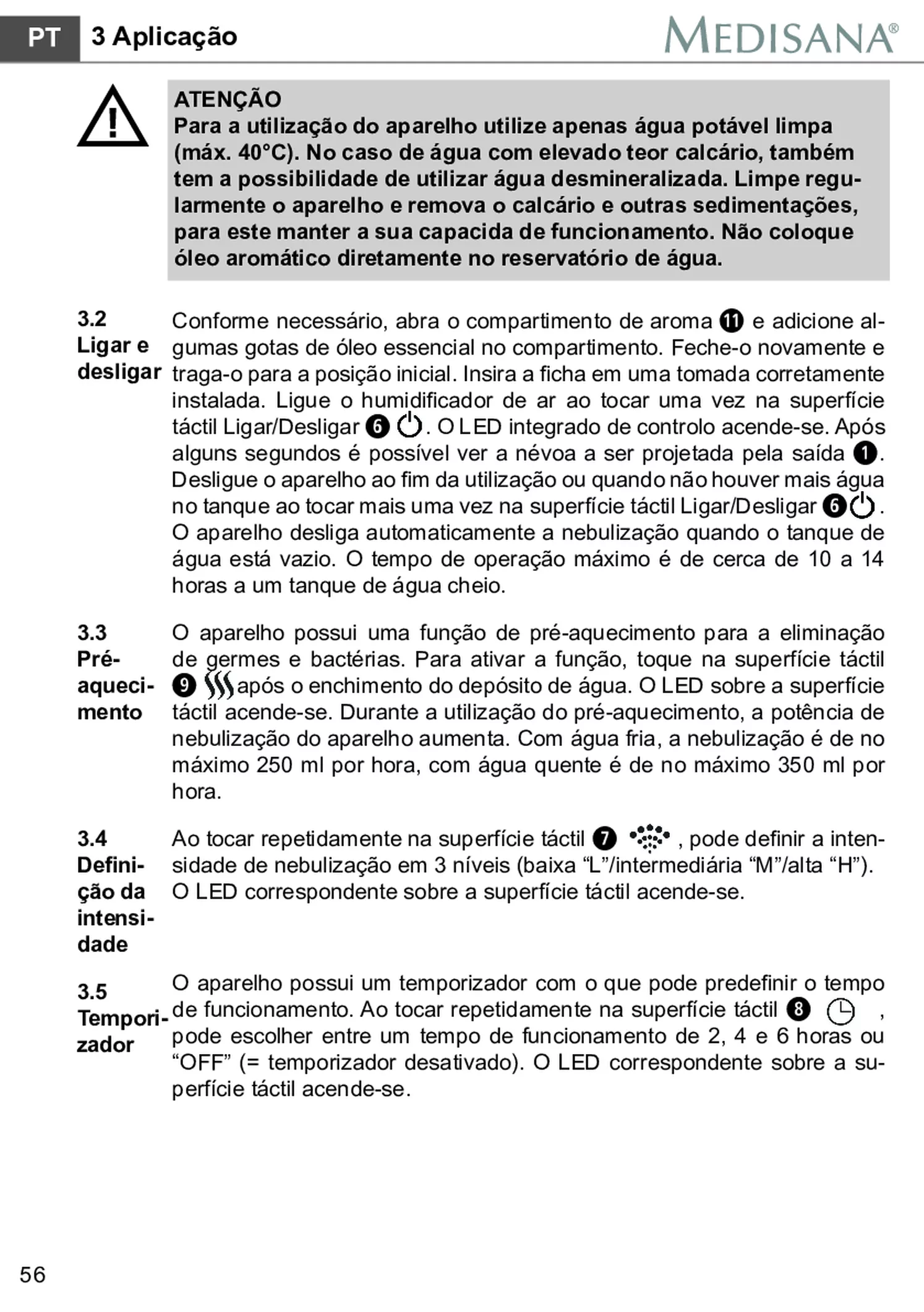 AH 661 Luchtbevochtiger afbeelding van document #62, gebruiksaanwijzing