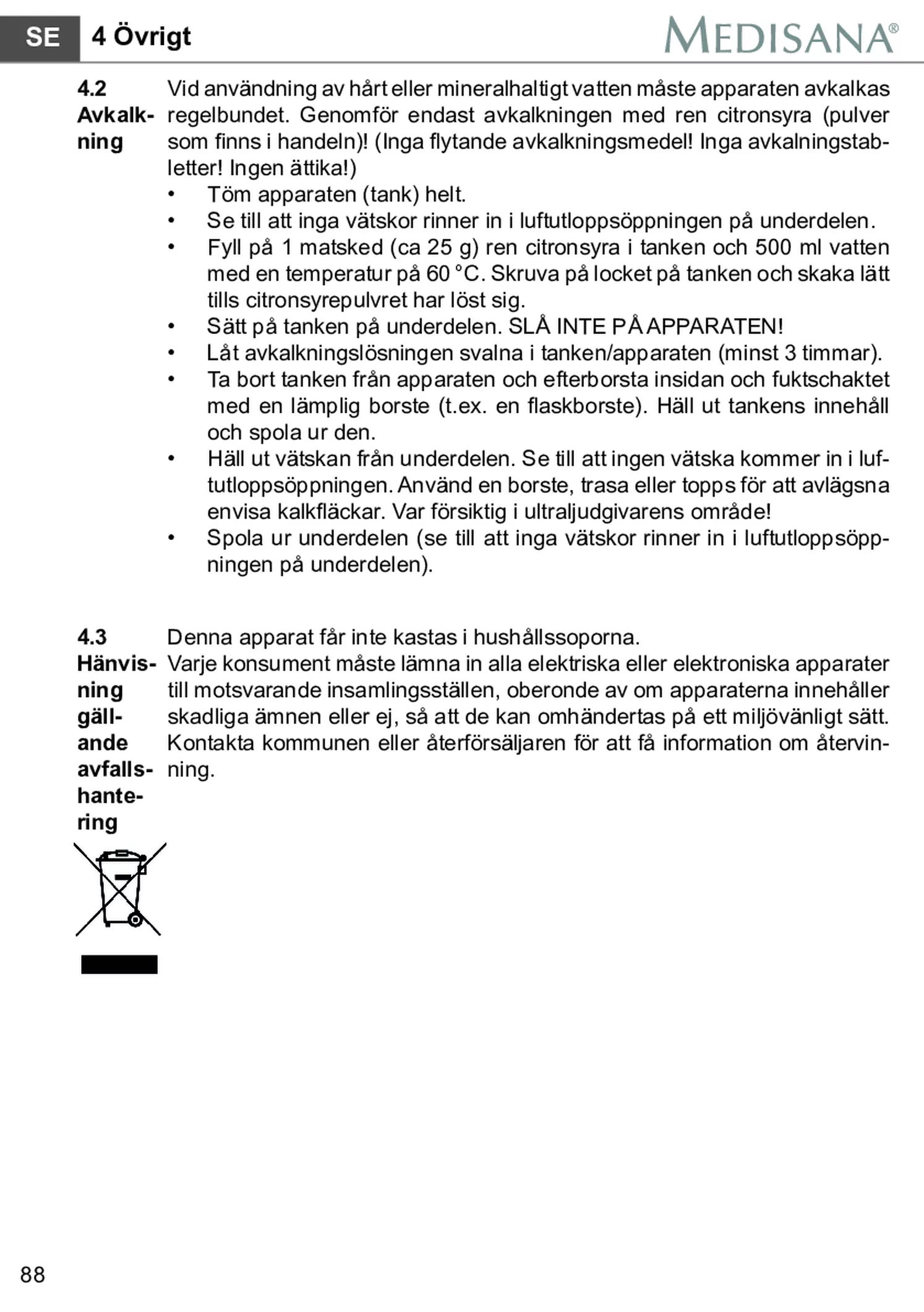 AH 661 Luchtbevochtiger afbeelding van document #94, gebruiksaanwijzing