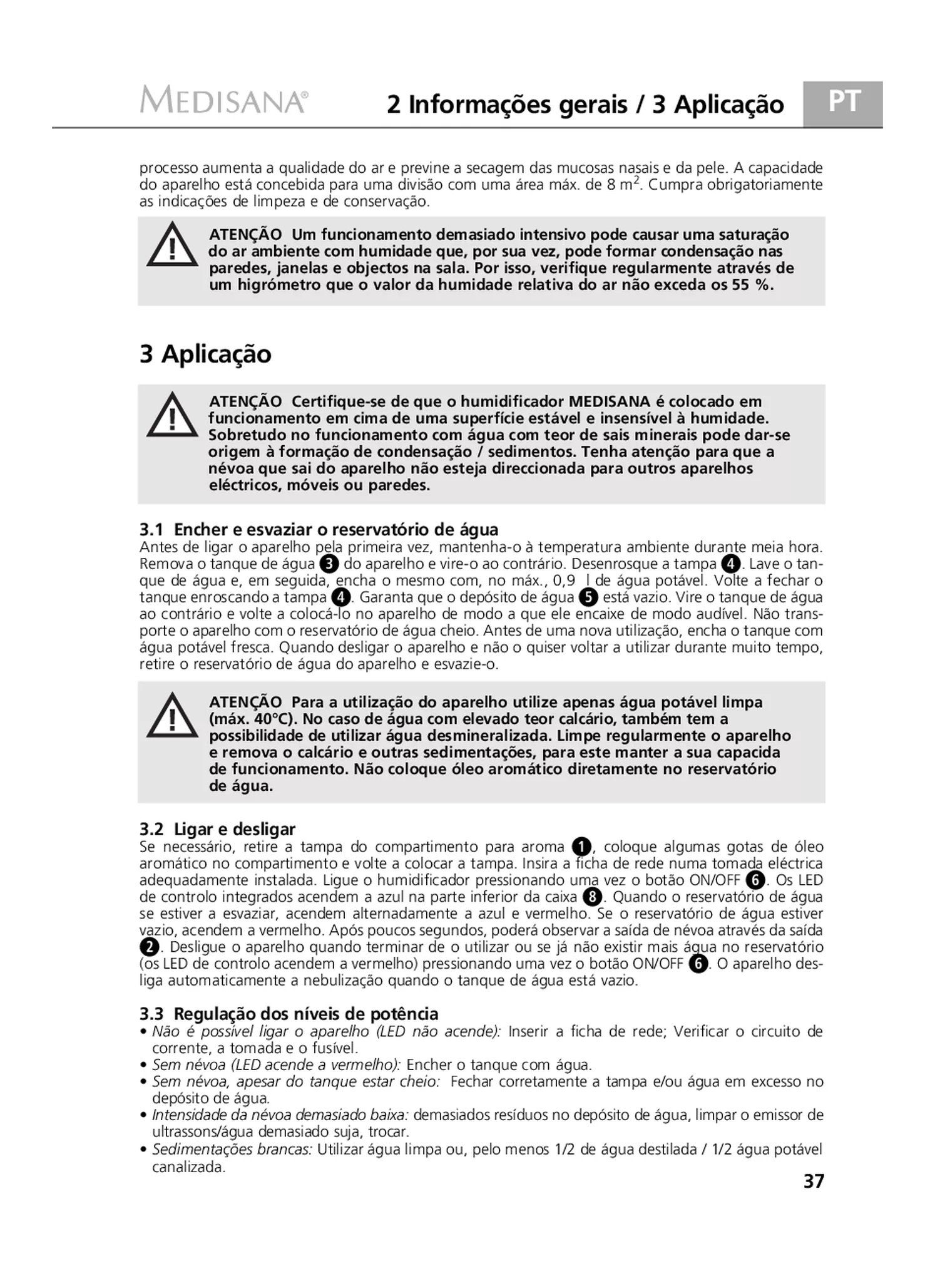 AH 662 Luchtbevochtiger afbeelding van document #37, gebruiksaanwijzing