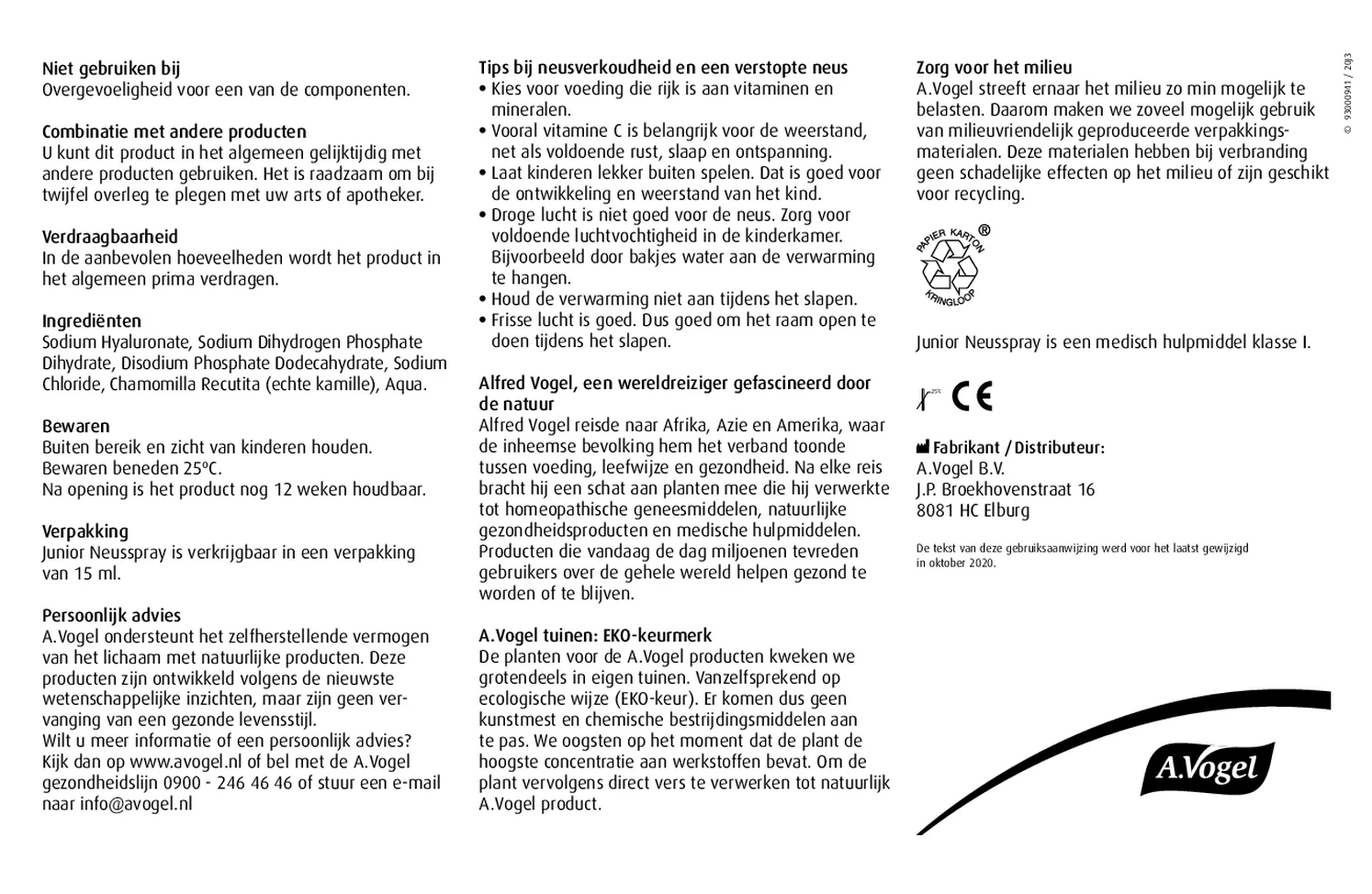 Junior Neusspray afbeelding van document #2, gebruiksaanwijzing