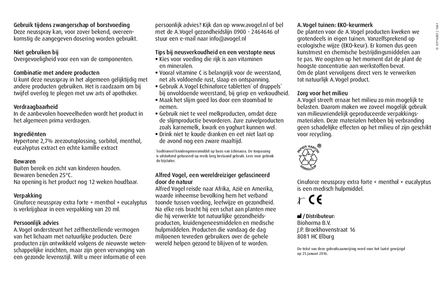 Cinuforce Neusspray Extra Sterk + Neusspray Droog Neusslijmvlies & Korstjes Combiverpakking afbeelding van document #2, gebruiksaanwijzing