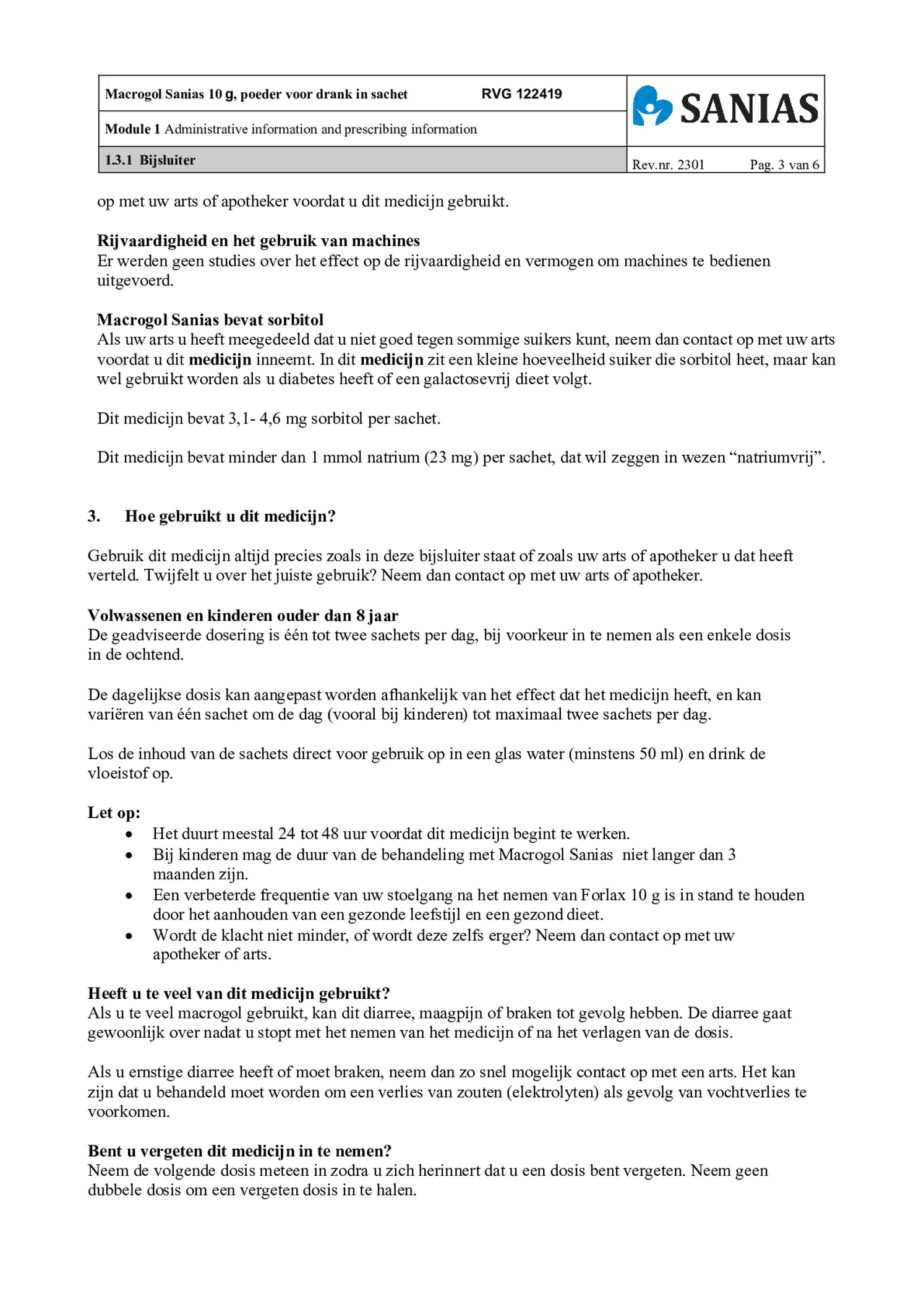 Macrogol Poeder 10gr afbeelding van document #3, bijsluiter