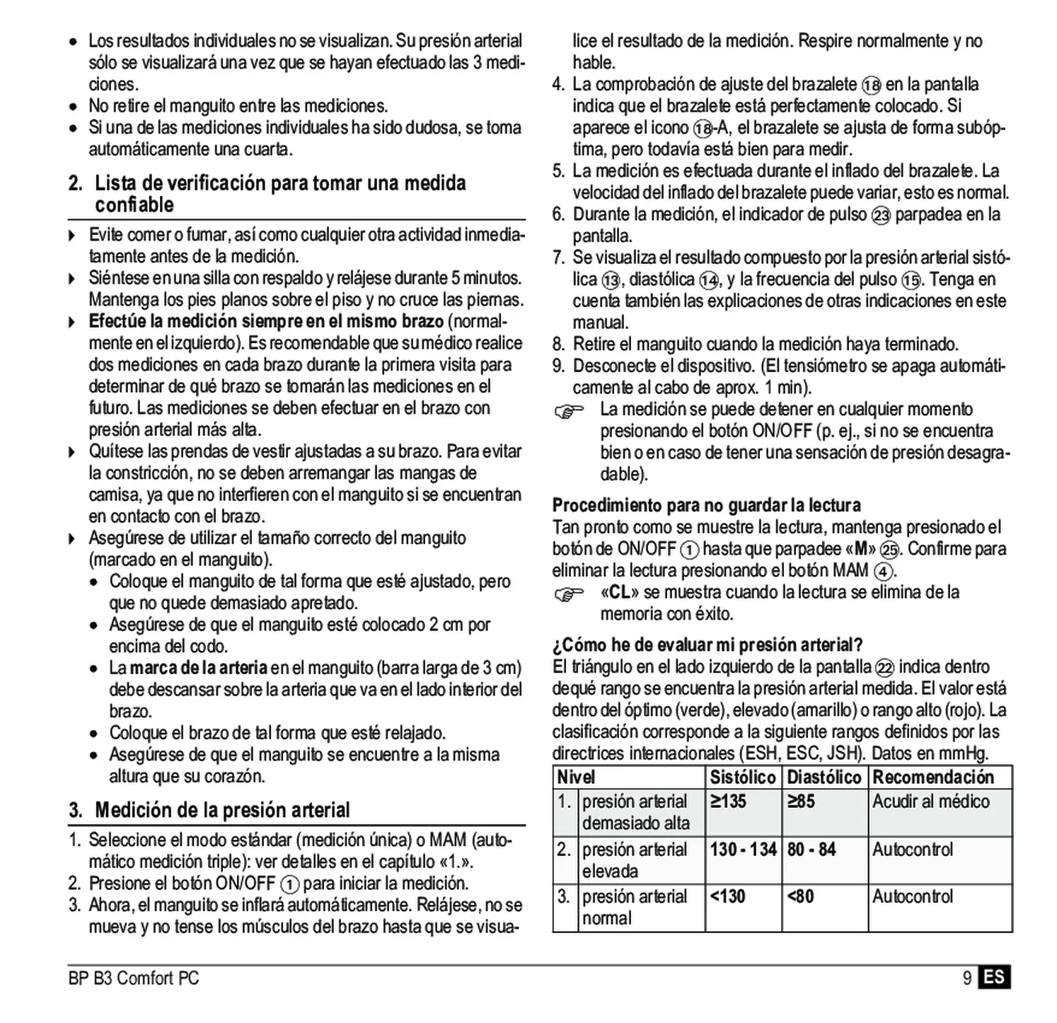 Microlife BP Bloeddrukmeter B3 Comfort PC afbeelding van document #11, gebruiksaanwijzing